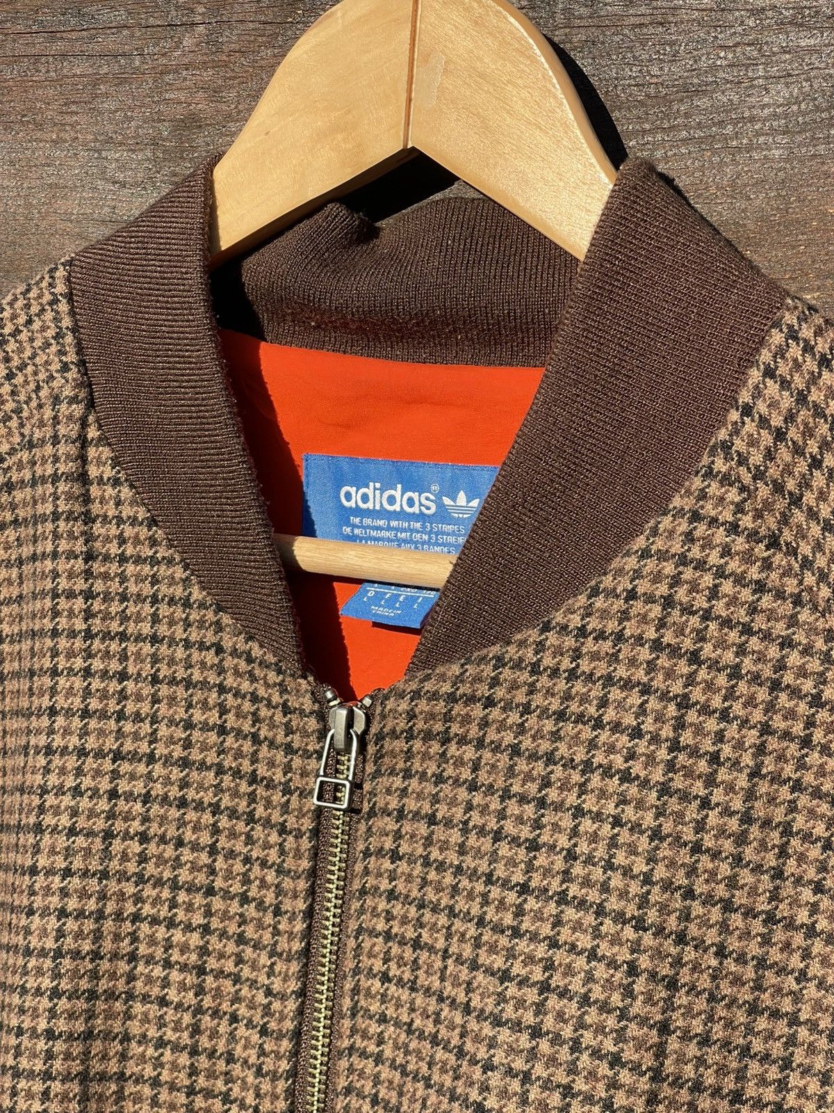 Adidas 2015 Adidas Tweed Wool Bomber Jacket UK style checkered Size US L / EU 52-54 / 3 - 6 Thumbnail