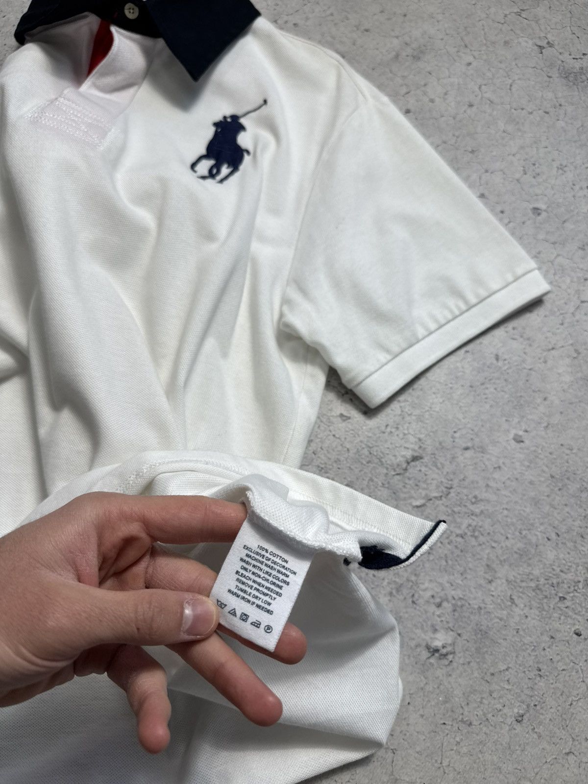 Polo Ralph Lauren Polo Ralph Lauren #3 Big Pony Vintage Polo Shirt White Size US XL / EU 56 / 4 - 9 Thumbnail