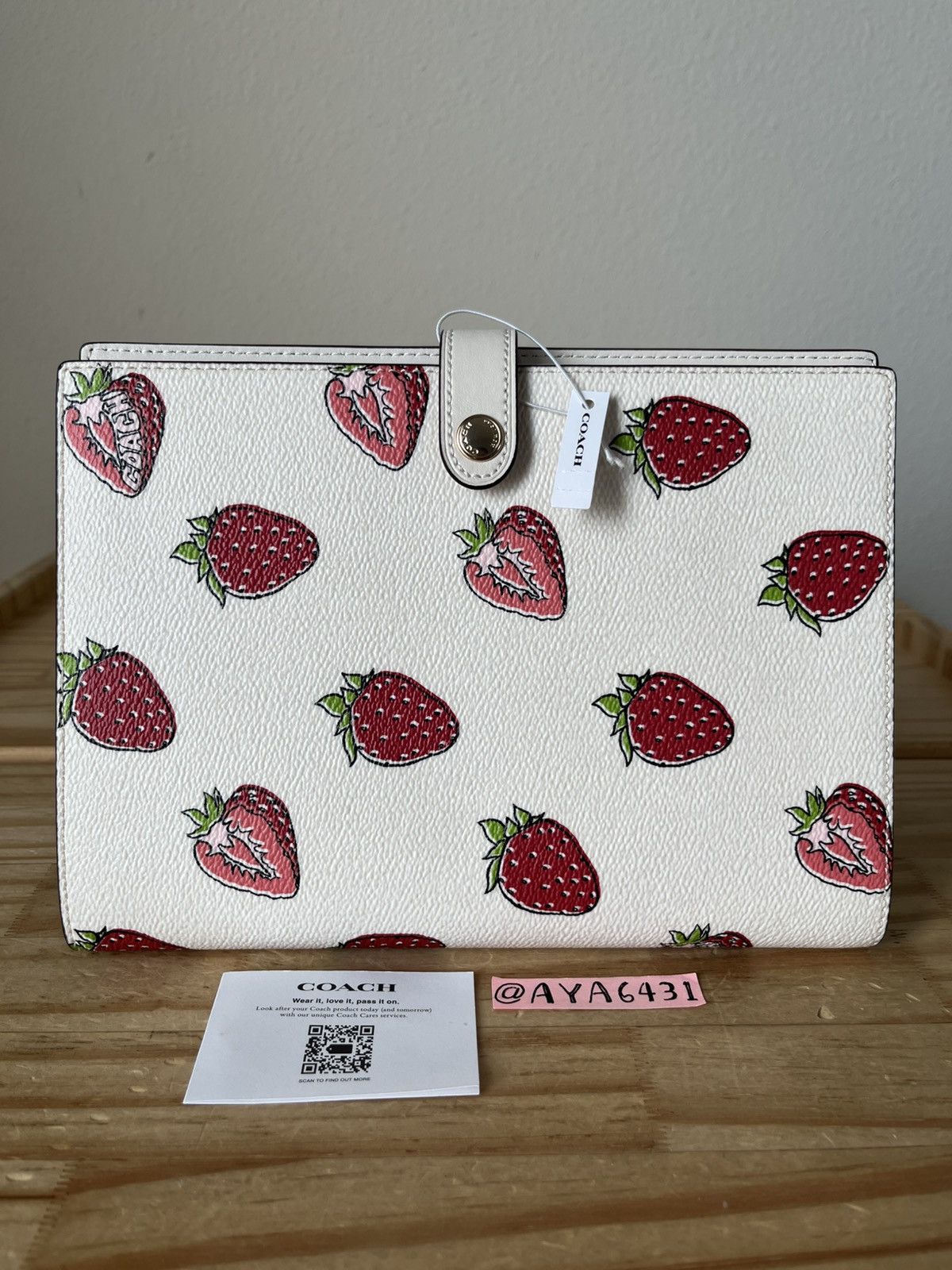 Coach Coach Notebook with strawberry printed Size ONE SIZE - 1 Thumbnail