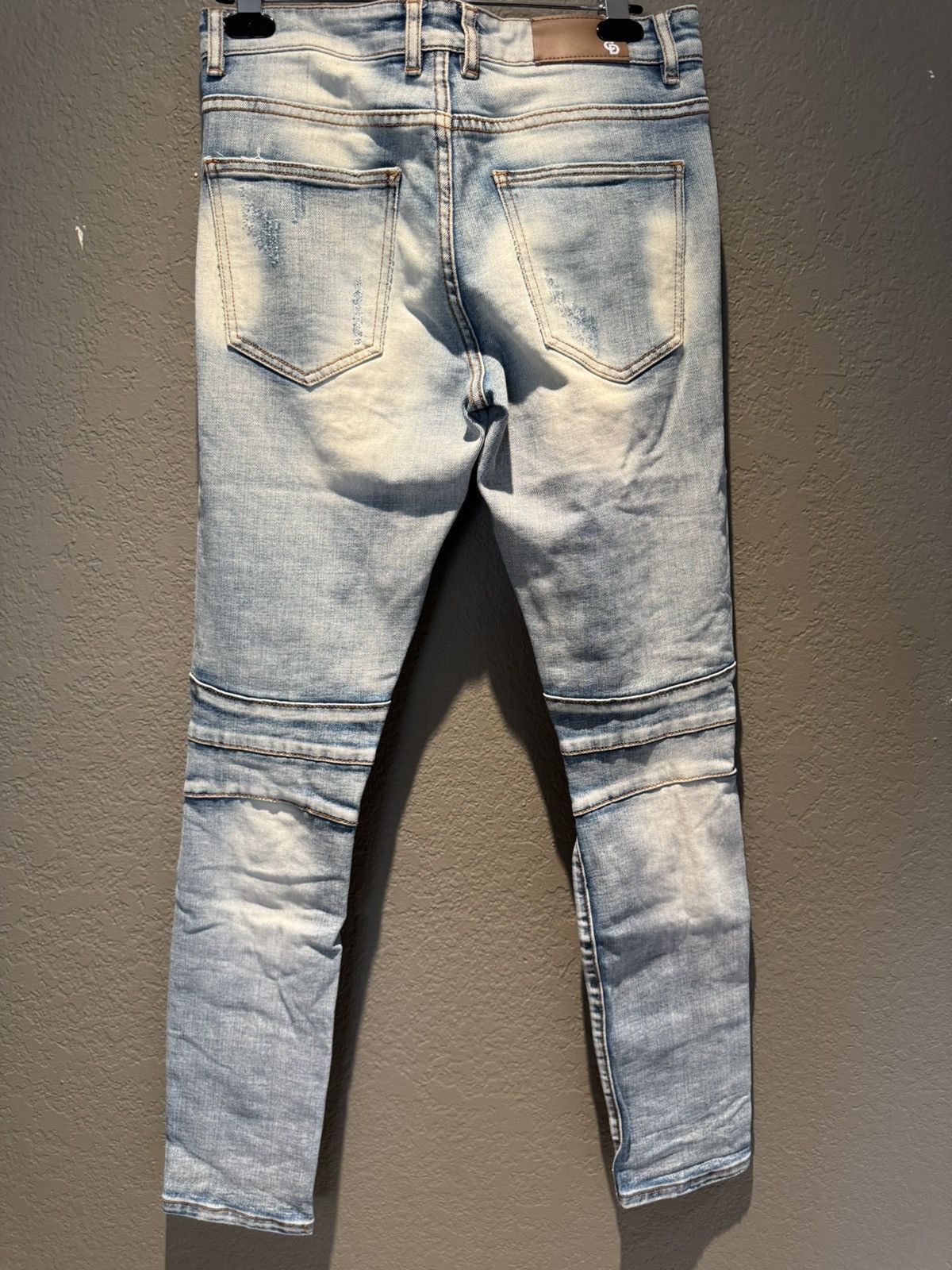Crysp Denim Crysp Distressed Blue Biker Stitch Denim Size 30 Size US 30 / EU 46 - 2 Thumbnail