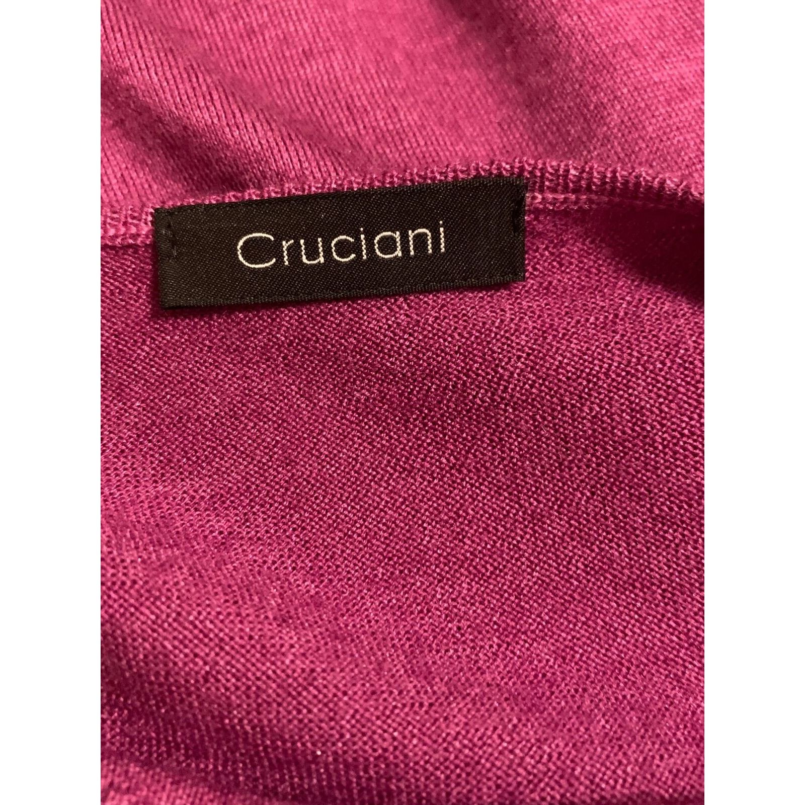 Cruciani Cruciani Fuchsia short sleeves sweater top size small Size S / US 4 / IT 40 - 3 Thumbnail