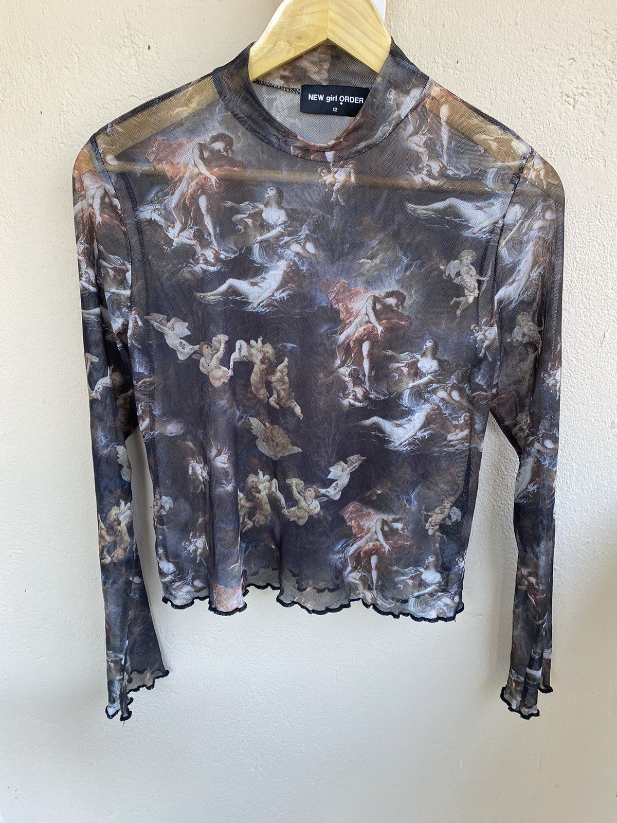 Designer NewGirlOrder JPG Design Mesh Top Size S / US 4 / IT 40 - 2 Thumbnail