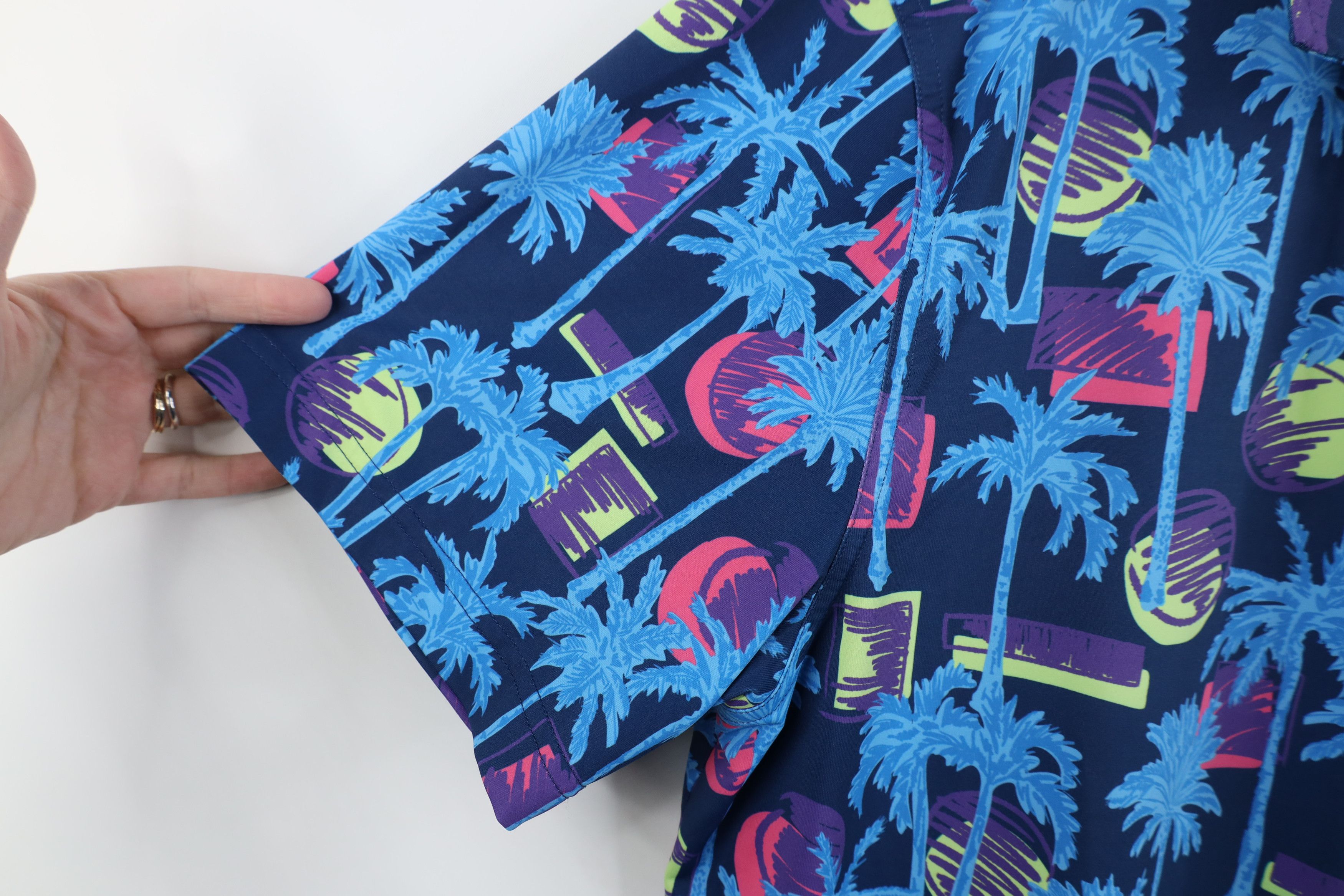 Chubbies Chubbies Neon Light Palm Tree Short Sleeve Polo Shirt Size US L / EU 52-54 / 3 - 7 Thumbnail