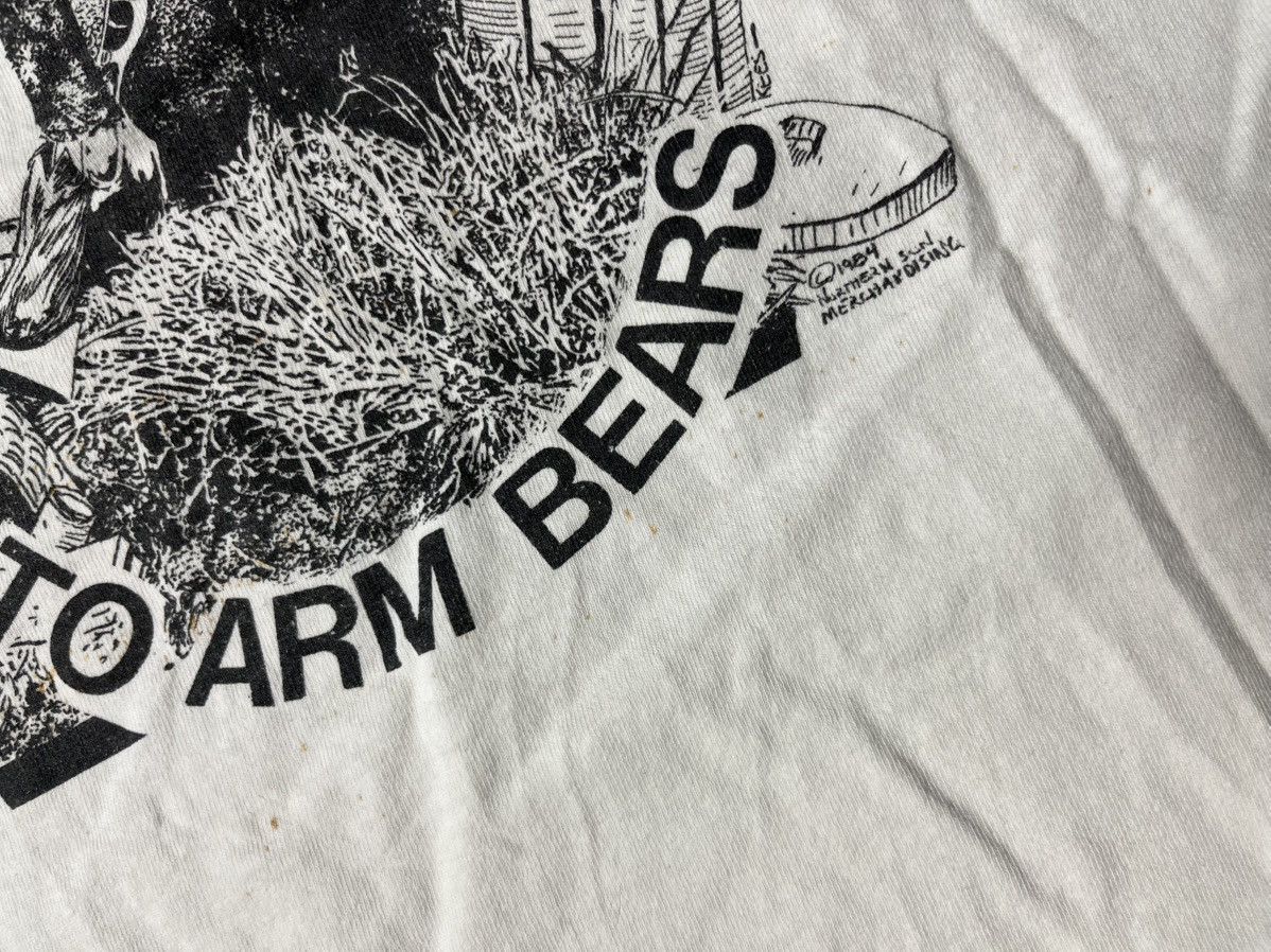 Band Tees × Vintage Vintage Support your Right To arm Bears Tshirt 1984 Size US M / EU 48-50 / 2 - 5 Thumbnail