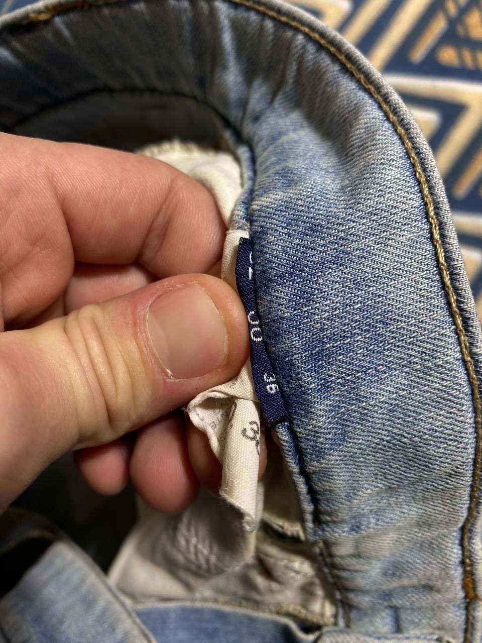 Trussardi × Vintage Trussardi short denim logo nice designer Size US 36 / EU 52 - 4 Thumbnail