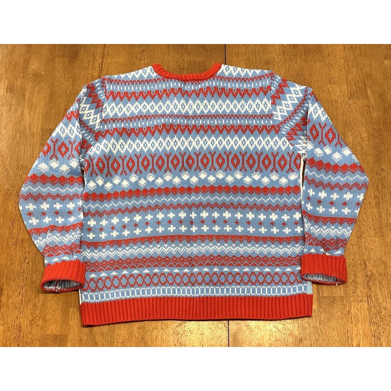 Vintage 33 Degrees Ugly Christmas Sweater Large Workout Shop Santa Size US L / EU 52-54 / 3 - 3 Thumbnail