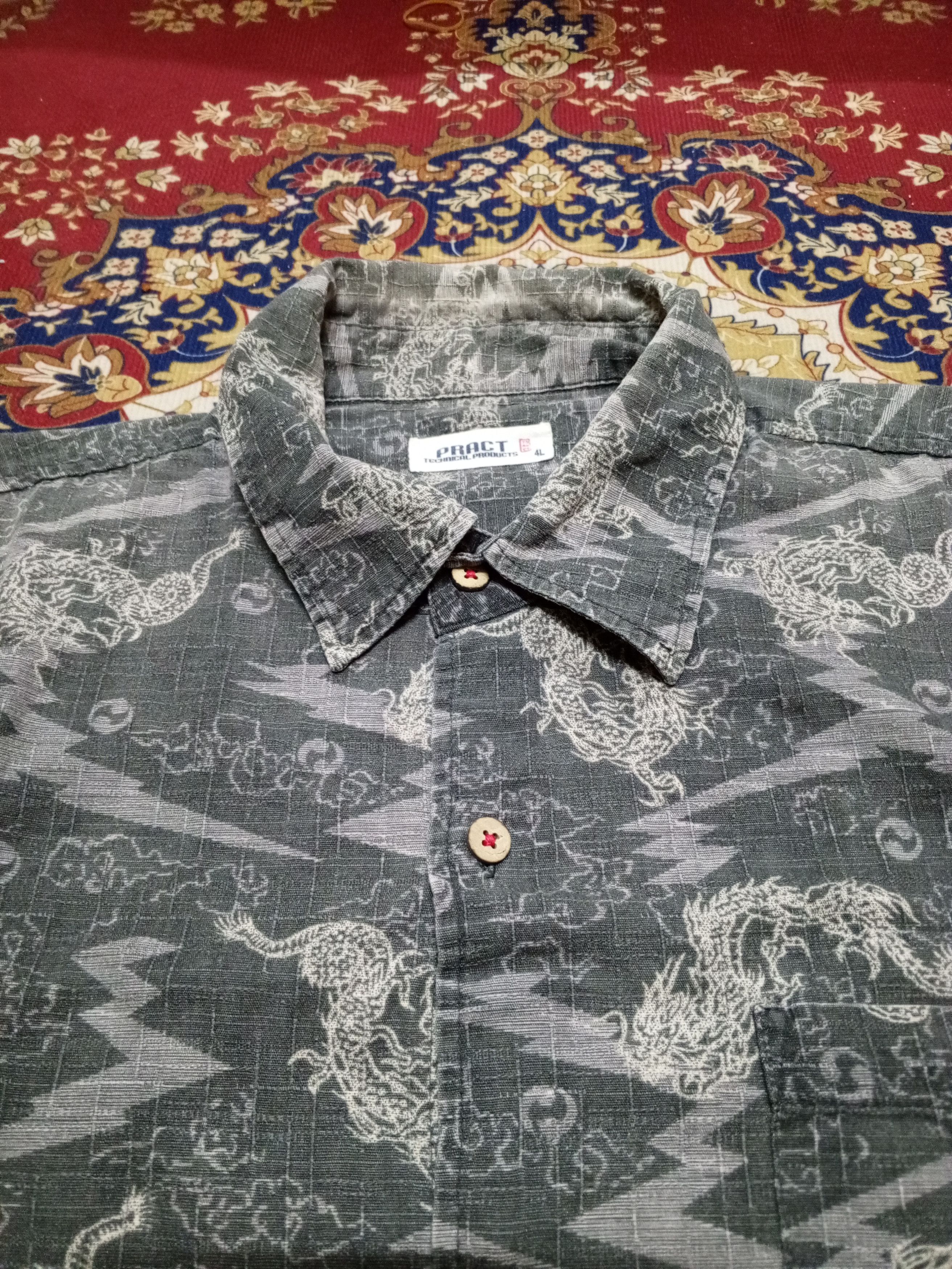 Dragonfly × Japanese Brand DRAGONFLY BUTTON SHIRT SHORT SLEEVE Size US XL / EU 56 / 4 - 1 Thumbnail