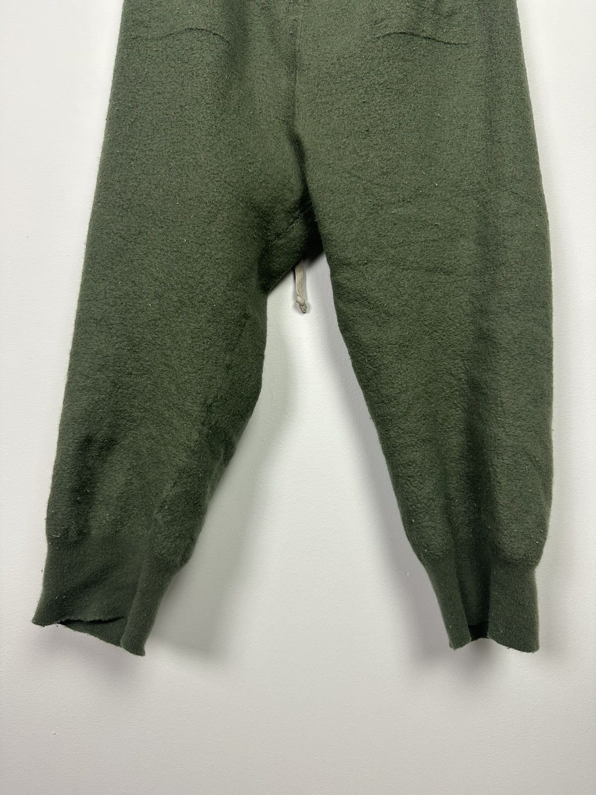 Rick Owens FW21 ‘GETHSEMANE’ Boiled Cashmere Cropped Pants Size US 31 - 6 Thumbnail