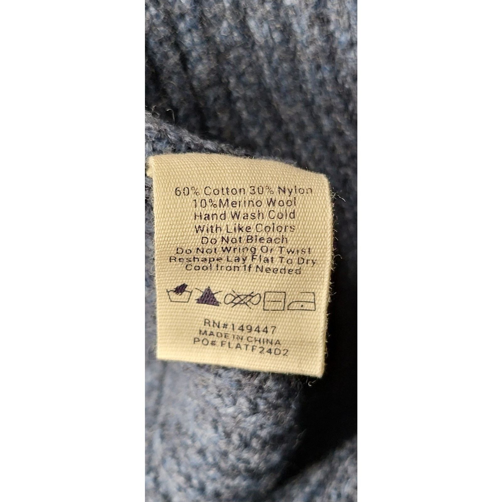 Other NWT The Normal Brand Marled Wool Sweater Steel Blue 2XL Size US XXL / EU 58 / 5 - 10 Thumbnail