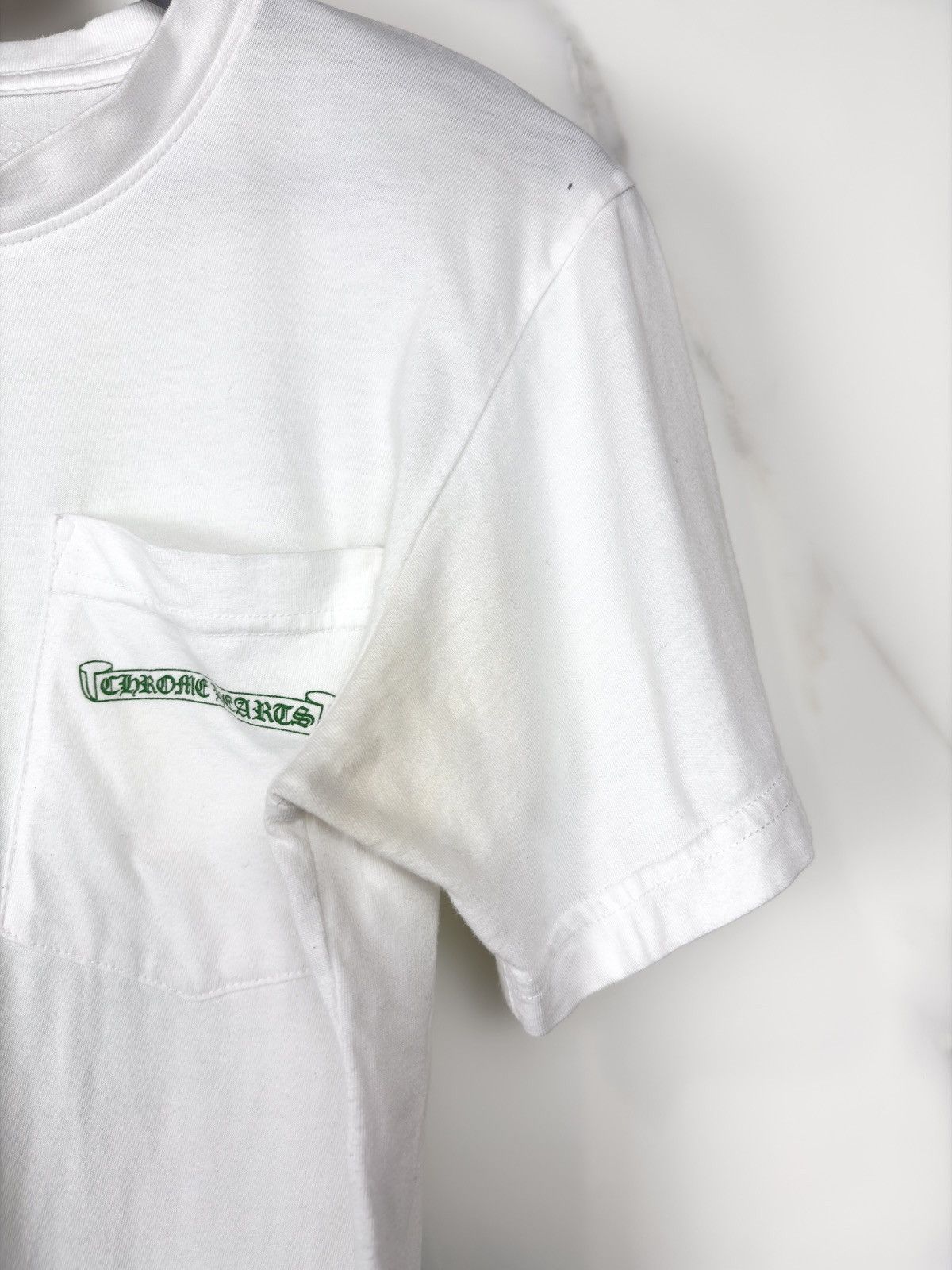 Chrome Hearts Chrome Hearts Thrashed Gradient Green Cemetery Cross Tshirt Size US XS / EU 42 / 0 - 10 Thumbnail