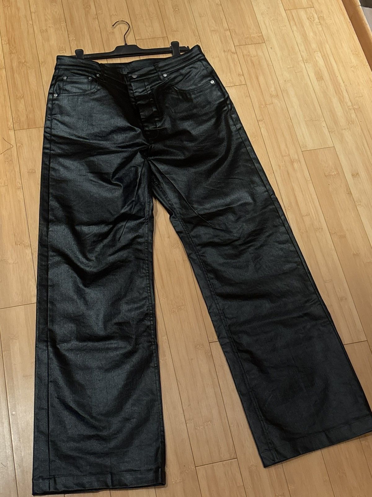 Rick Owens Rick Owens GETH Cut waxed denim Hollywood SS//25 Size US 31 - 1 Thumbnail