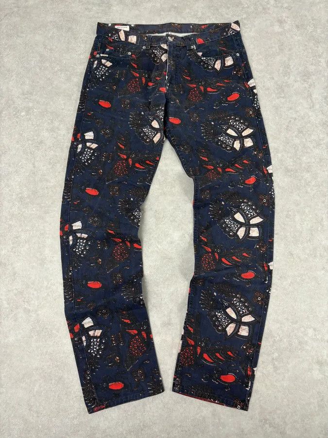 Dries Van Noten Dries Van Noten Navy Contemporary Pants Size US 34 / EU 50 - 1 Thumbnail