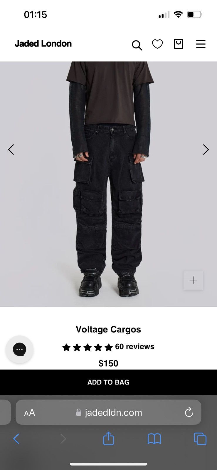 Designer × Jaded London Jaded london cargo pants multipocket baggy pants Size US 30 / EU 46 - 9 Thumbnail