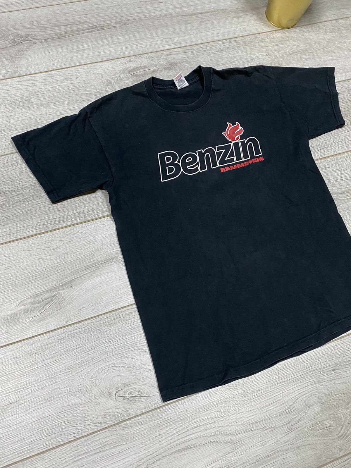 Vintage Rammstein 🔥 2005 Benzin faded vintage flame t-shirt graphic Size US M / EU 48-50 / 2 - 6 Thumbnail