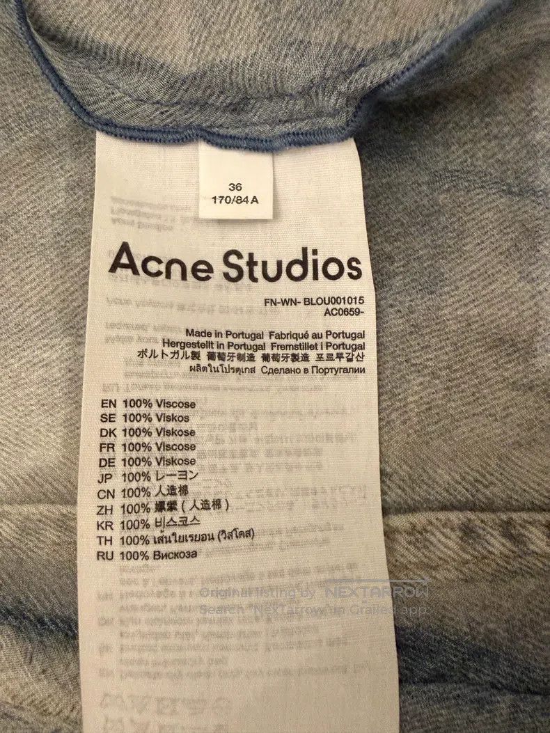 Acne Studios Acne Studios 24SS Spring/Summer Tied Lace Long Sleeve Shir Size XS / US 0-2 / IT 36-38 - 4 Thumbnail