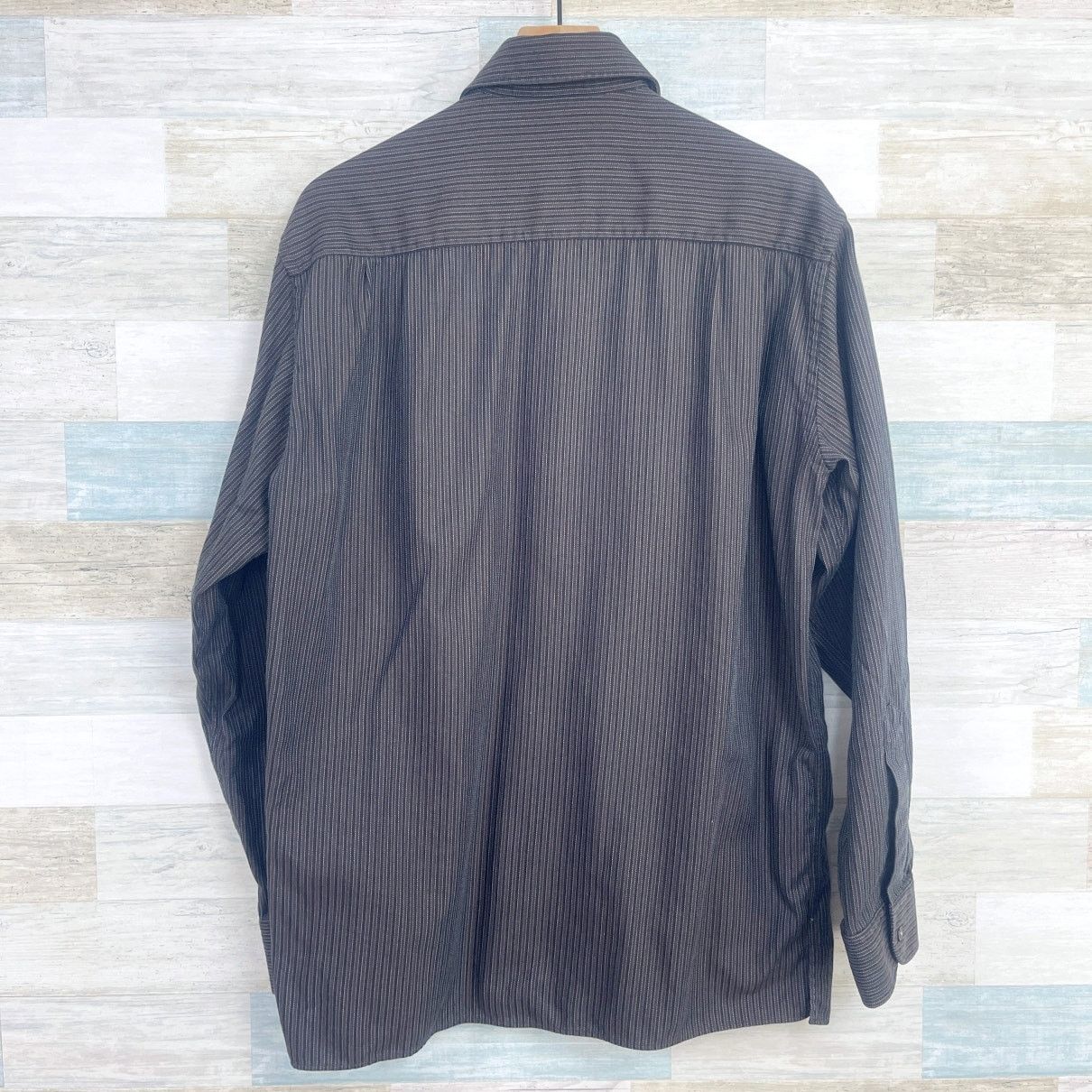 Ermenegildo Zegna Ermenegildo Zegna Spread Collar Sport Shirt Brown Mens L Size US L / EU 52-54 / 3 - 4 Thumbnail