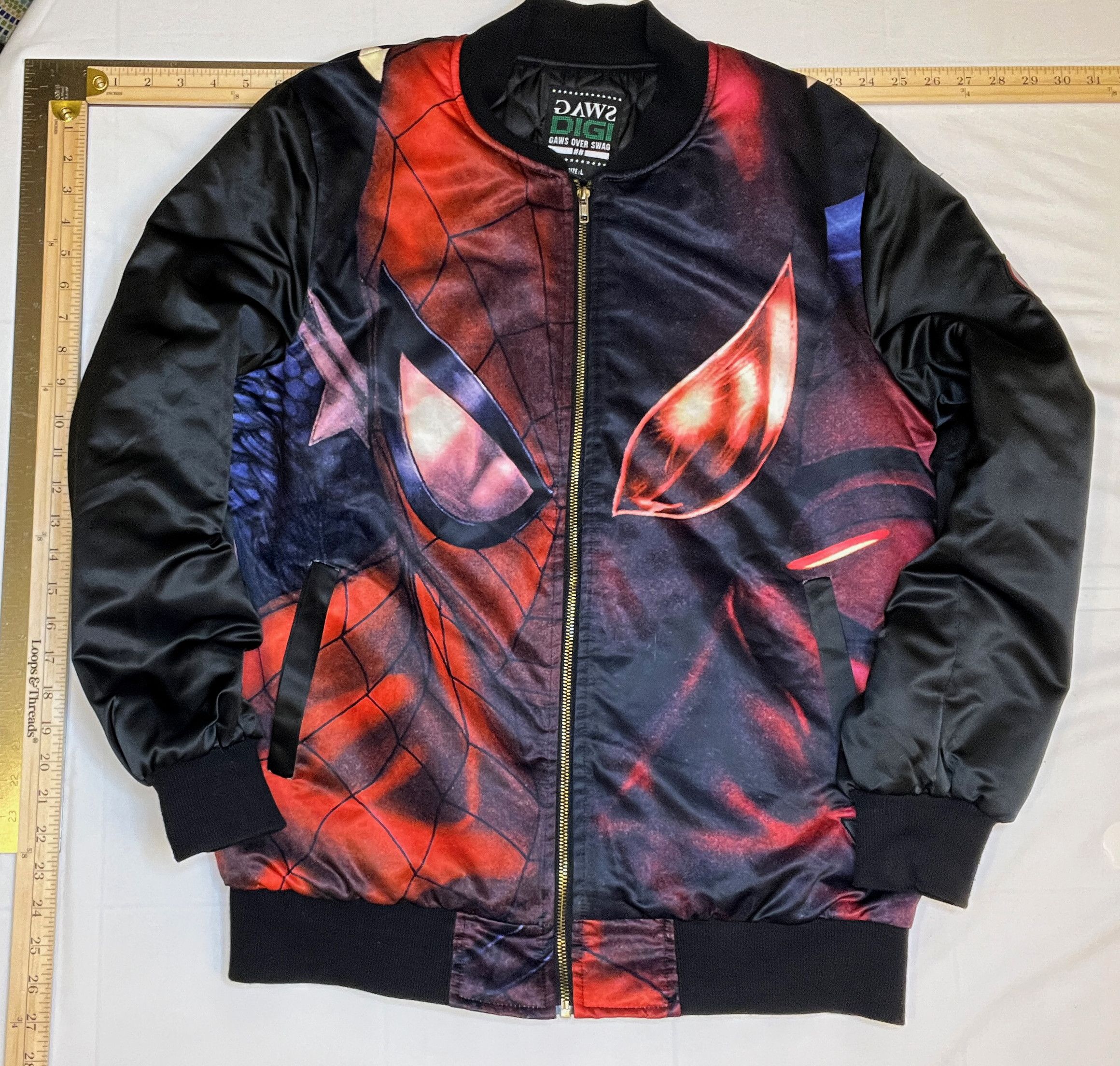 Marvel Comics Digi GAWS Over SWAG Spiderman /Captain America Bomber Jacket Size US L / EU 52-54 / 3 - 1 Thumbnail