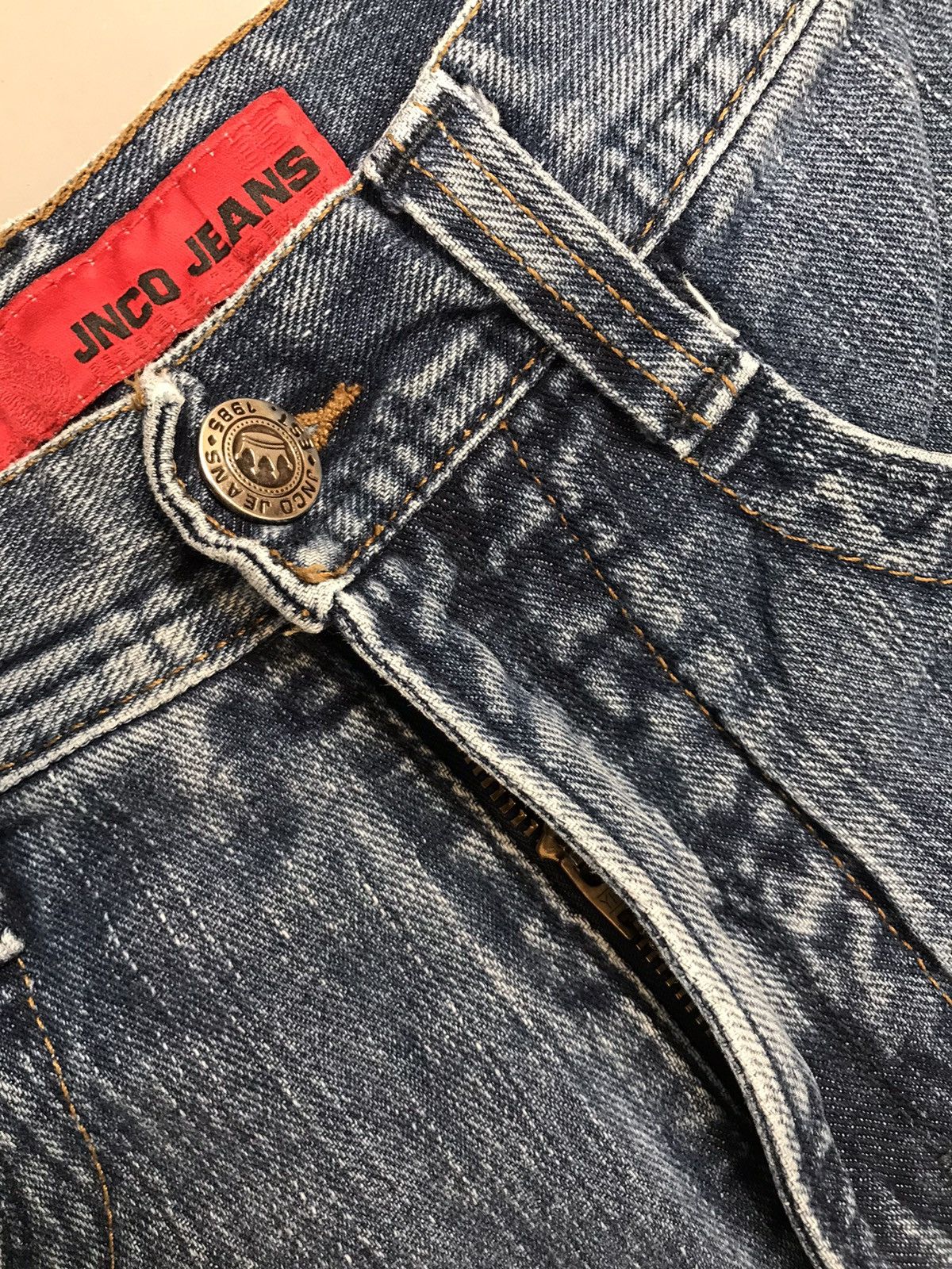 JNCO Vintage Jnco skull on fire 🔥 straight fit denim Size US 26 / EU 42 - 5 Thumbnail
