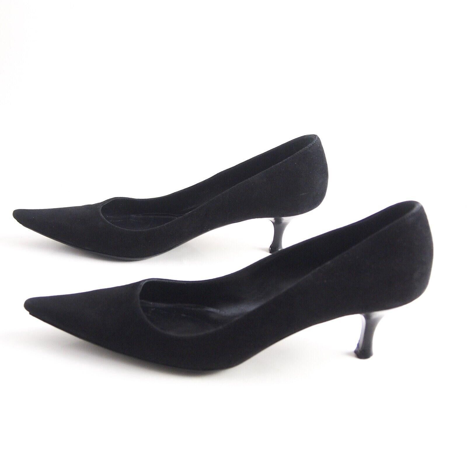 Bally Bally Tavai Mid Heel Pumps Black Suede US 6.5 EU 37 Size US 6.5 / IT 36.5 - 2 Thumbnail