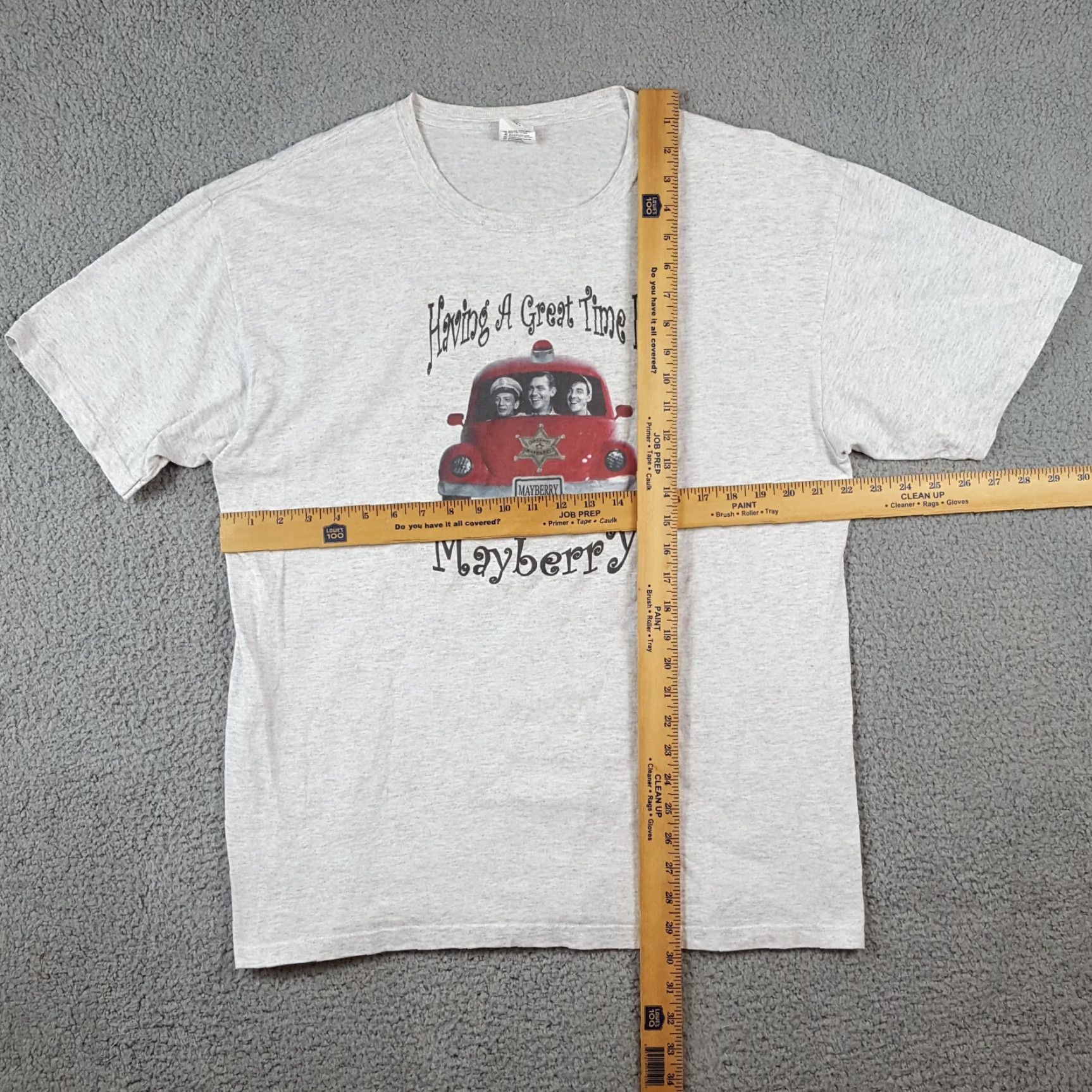 Anvil VINTAGE Mayberry Don Knotts TV Show Men's XL Gray T-Shirt Retro Movie Promo Embroidered Logo Anvil Shirt Size US XL / EU 56 / 4 - 5 Thumbnail