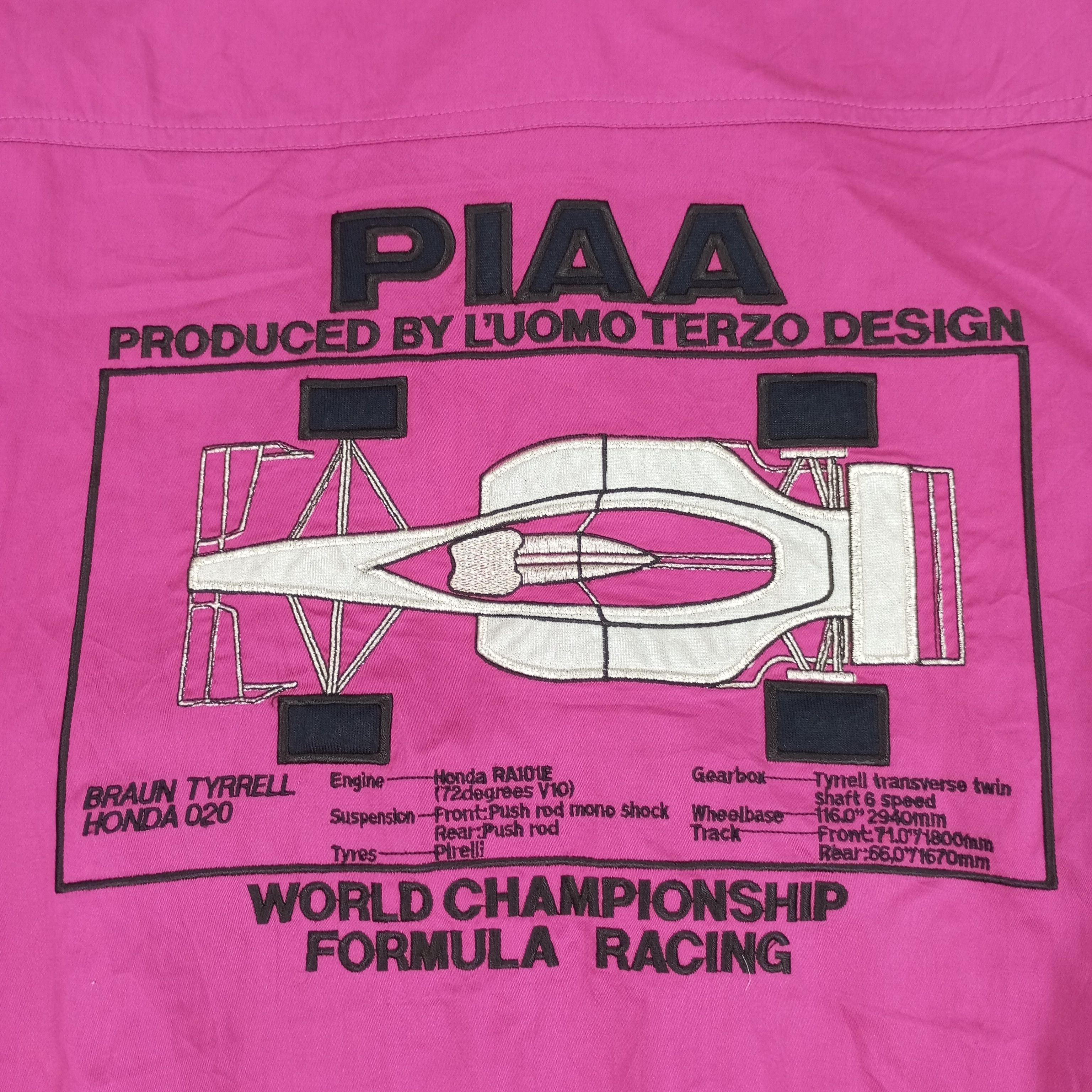 Vintage PIAA Motorsports F1 World Championship Formula Racing Jacket Size US XL / EU 56 / 4 - 2 Thumbnail
