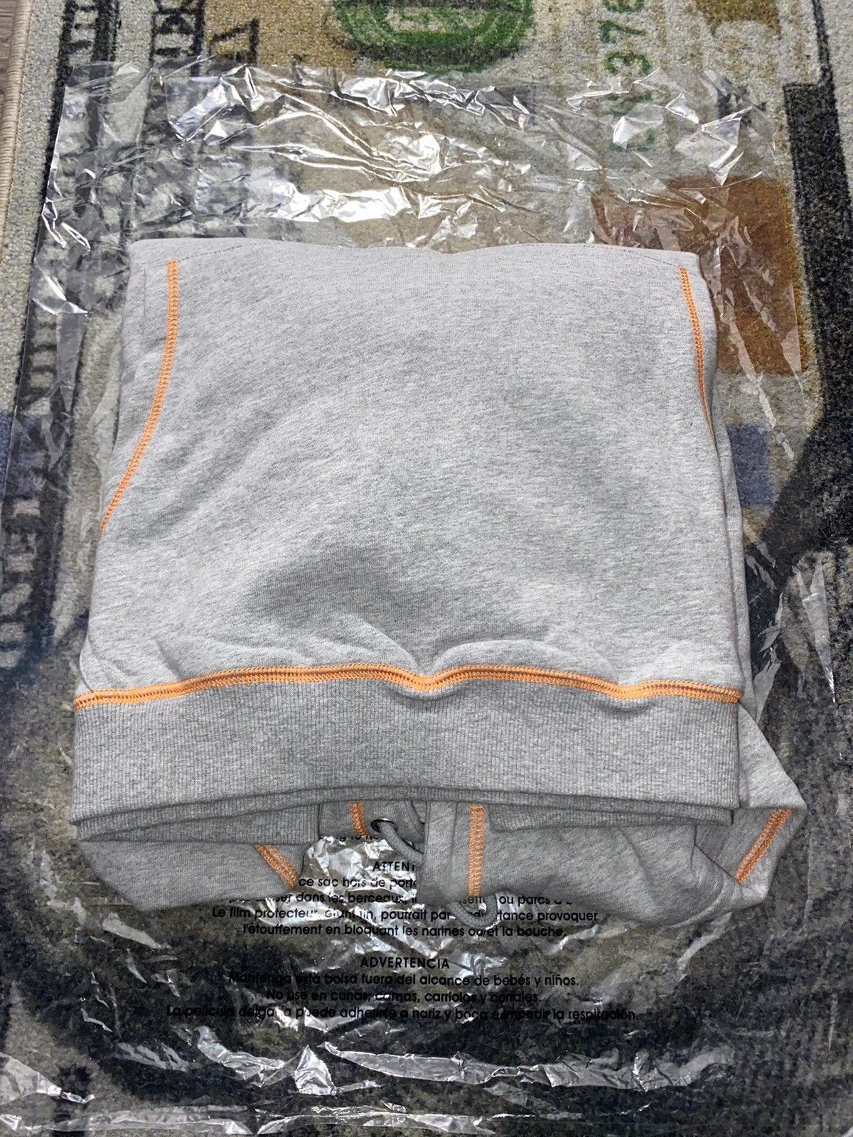 Pleasures Pleasures Grey Orange Outline Sweatpants Size US L / EU 52-54 / 3 - 3 Thumbnail