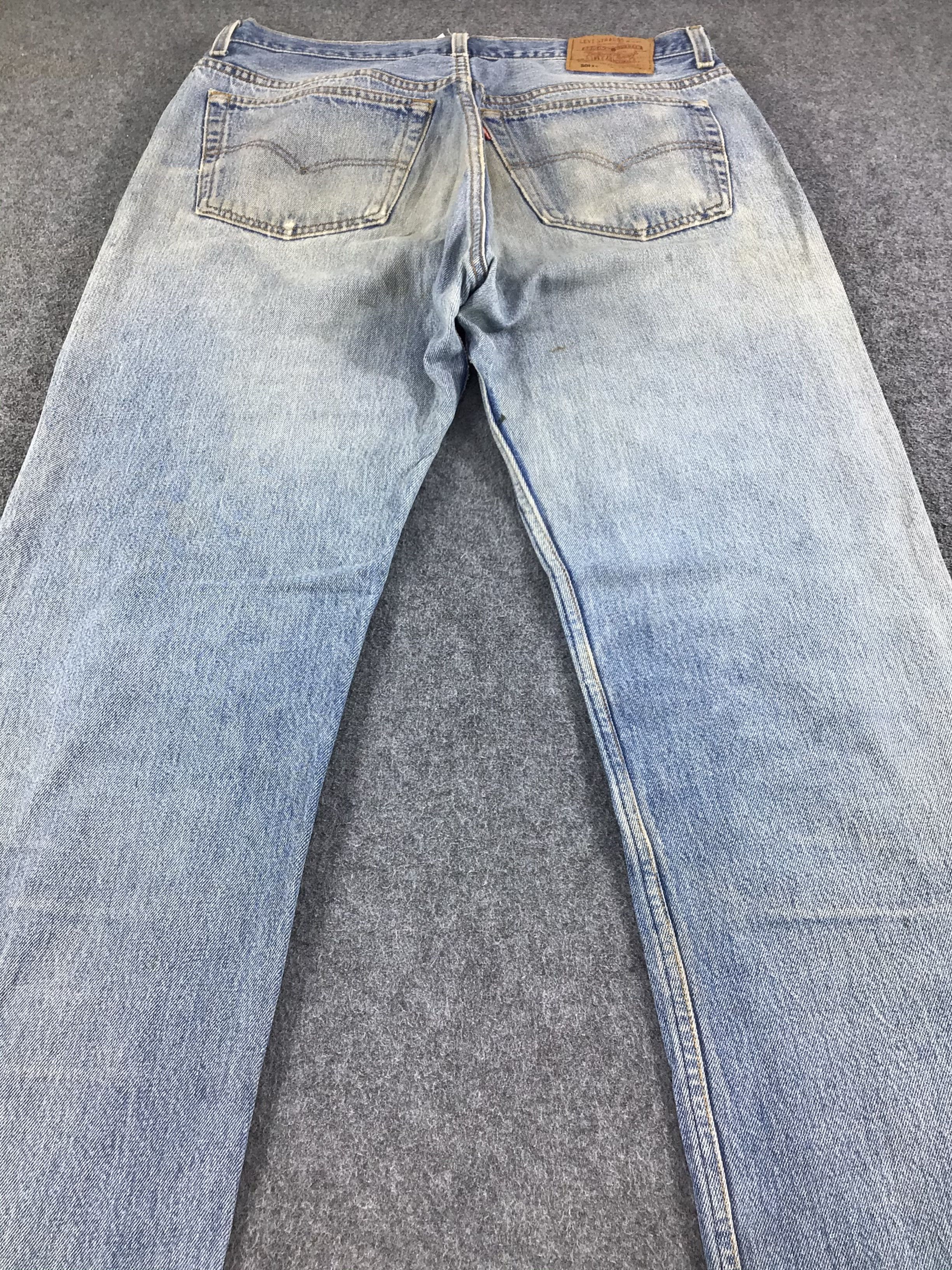 Levi's Vintage 90s Levis 501 xx Stone Wash Jeans-JM488 Size US 35 - 4 Thumbnail