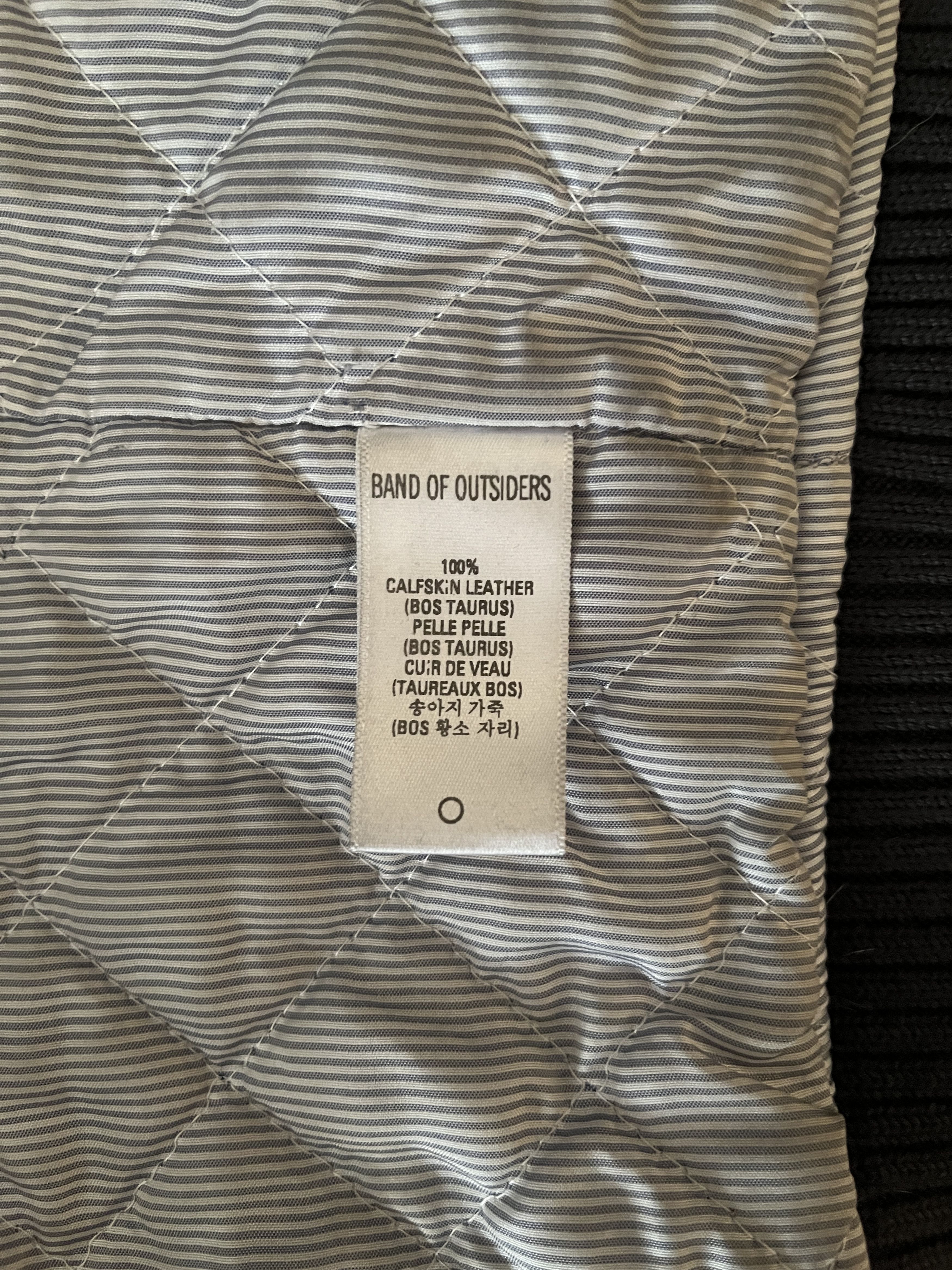 Band Of Outsiders Band of Outsiders Brown Calfskin Leather Jacket, size 1 Size US S / EU 44-46 / 1 - 6 Thumbnail