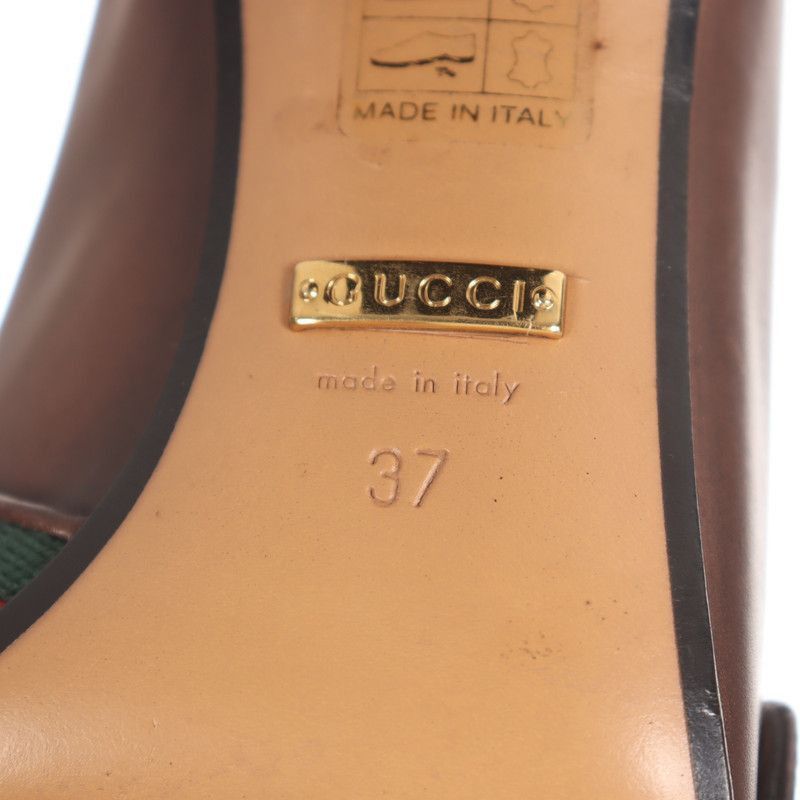 Gucci Brown Leather High Heels
