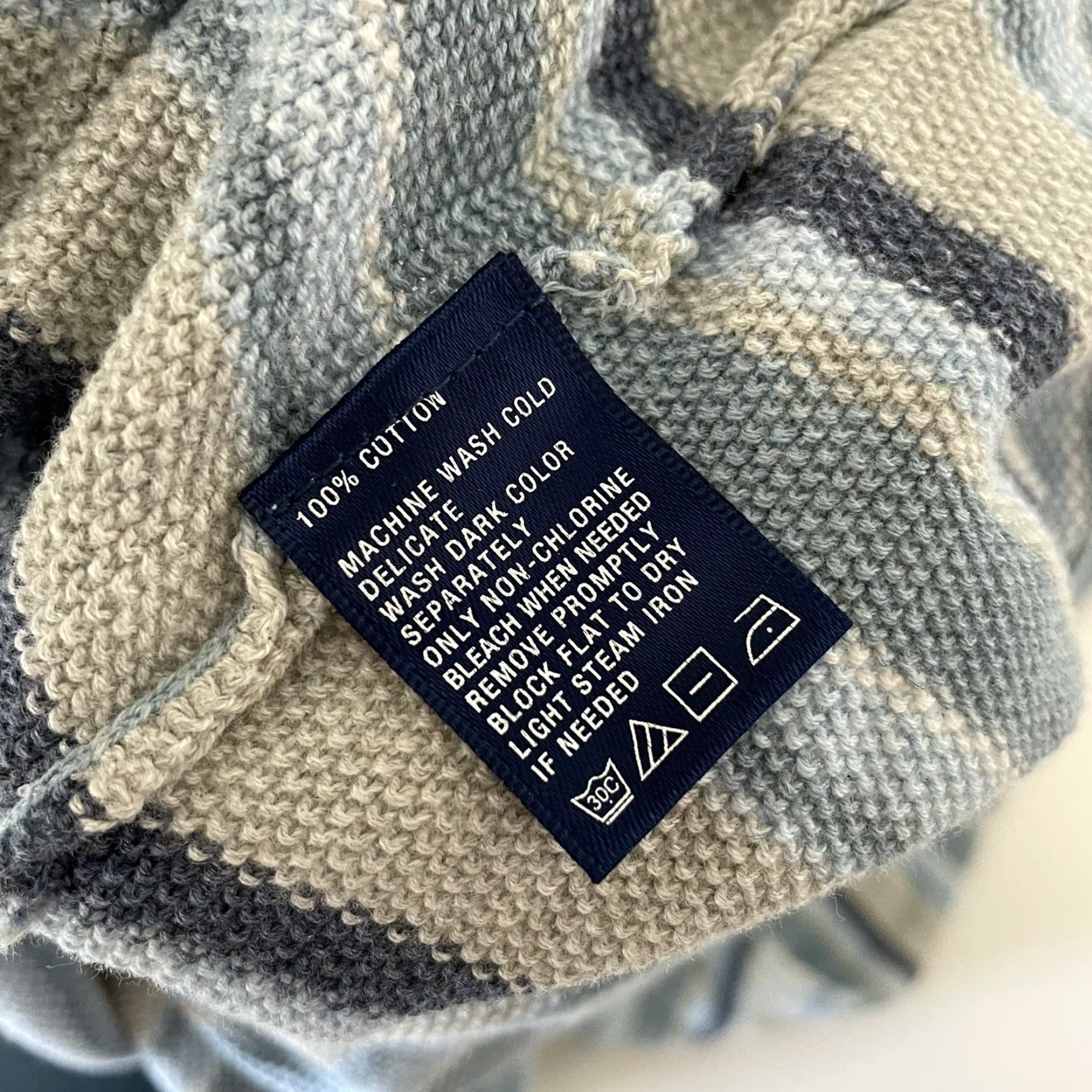 Vintage Oxford Striped Pullover Sweater Men's L Blue Cotton - Oxford Brand, Striped Pullover, Country Club Theme Size US L / EU 52-54 / 3 - 8 Thumbnail