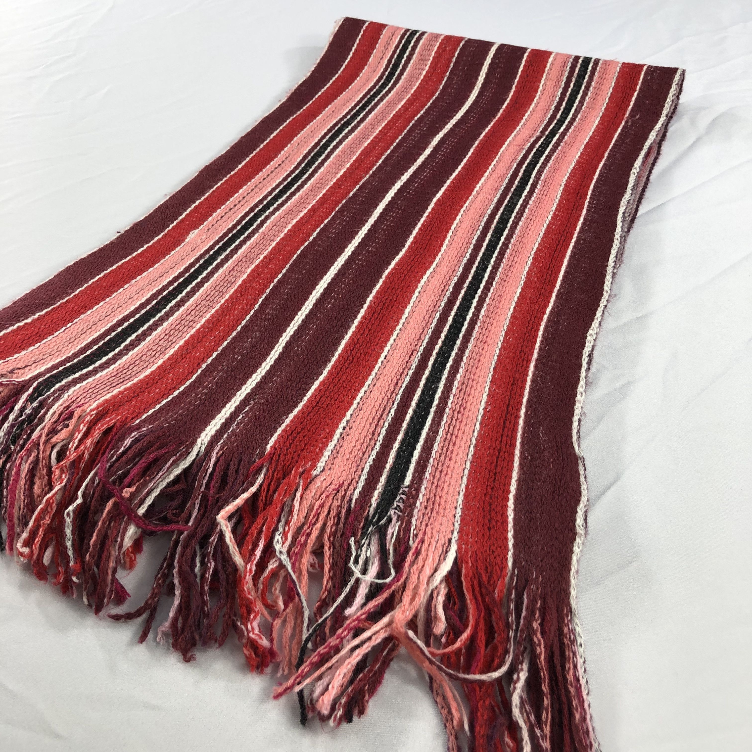 PPFM PPFM Striped Wool Scarf Muffler V1047 Size ONE SIZE - 3 Thumbnail