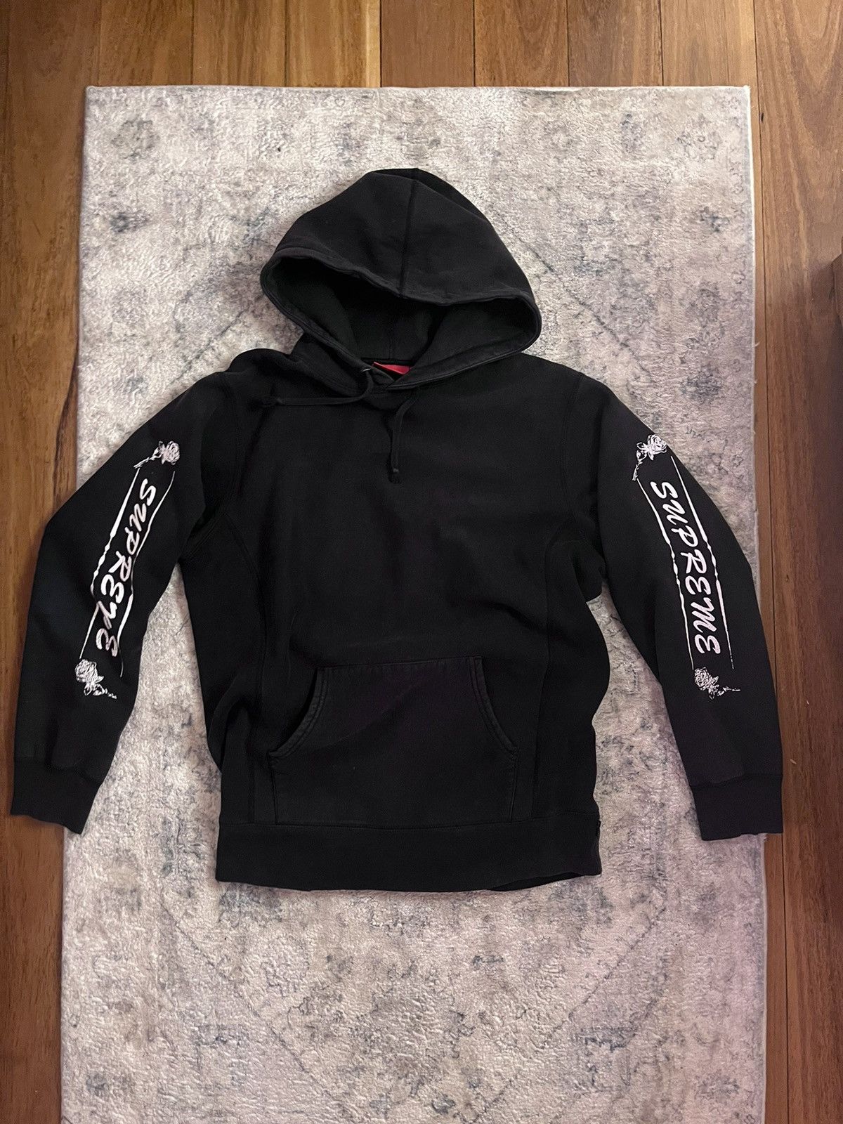 image of Supreme Hoodie in Black, Men's (Size XL)