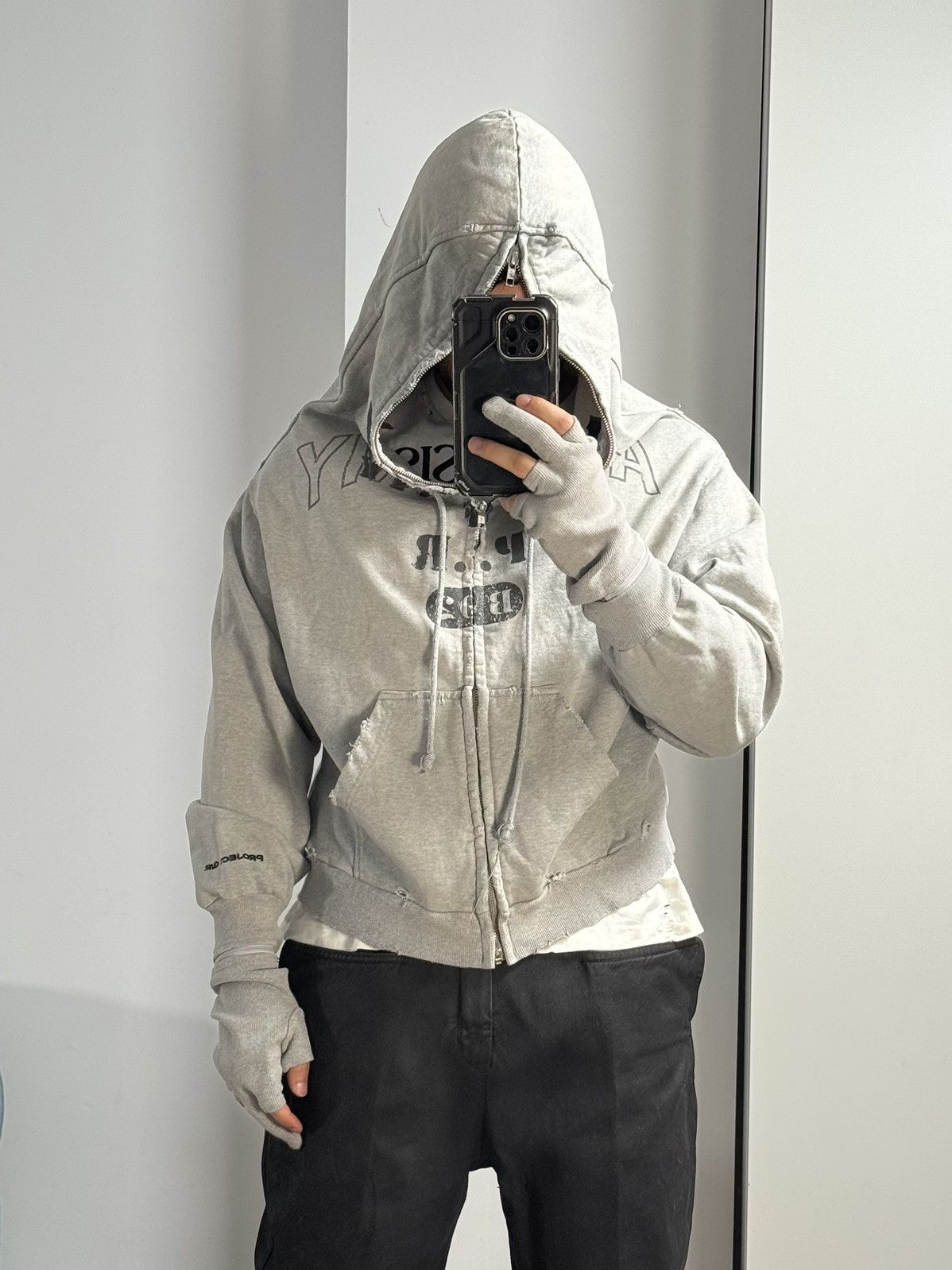 PROJECT G/R Project G/R Limited Edition Zygon Melange Grey Zip Hoodie Size US M / EU 48-50 / 2 - 12 Thumbnail