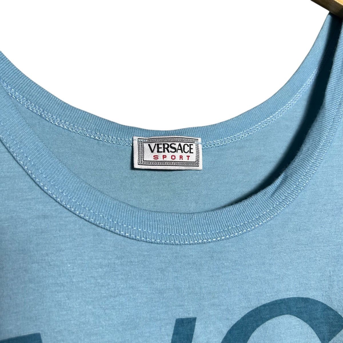 Versace Vintage Versace Big Logo Tank Top Size ONE SIZE - 4 Thumbnail