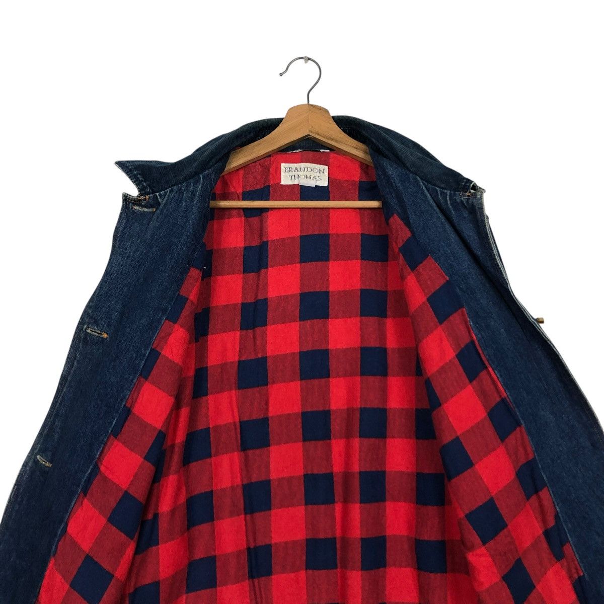 Vintage 🔥VINTAGE DENIM CHORE WORK JACKET BRANDON THOMAS BLANKET Size US M / EU 48-50 / 2 - 16 Thumbnail