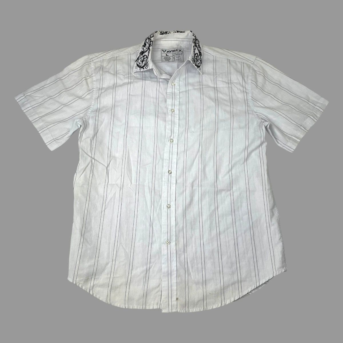 Avirex Vintage Y2K avirex striped button up shirt Size US L / EU 52-54 / 3 - 1 Thumbnail