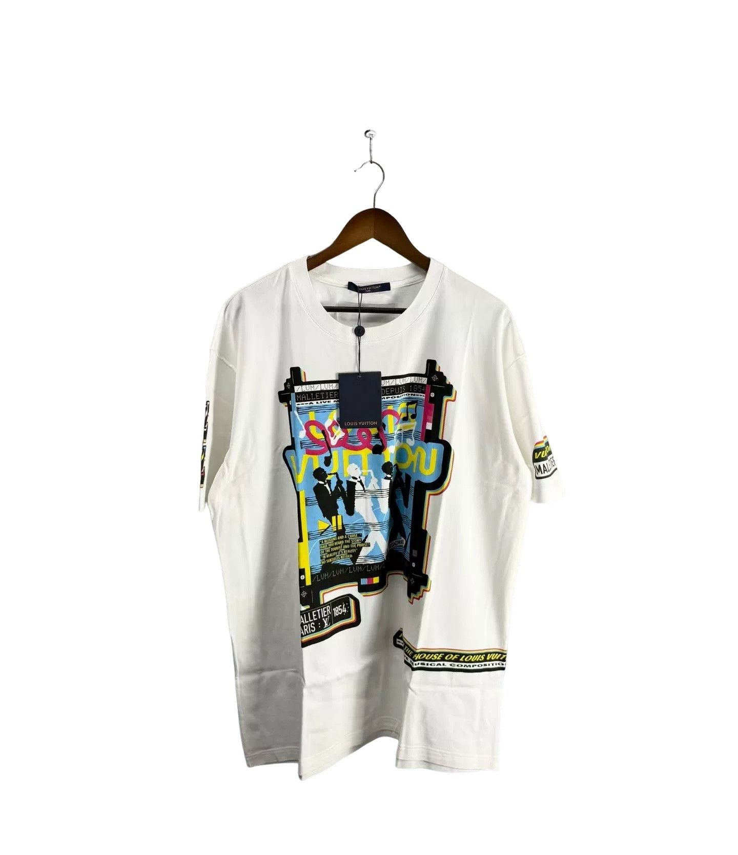 Louis Vuitton Louis Vuitton Jazz Flyers Print T-Shirt Size XL Size US XL / EU 56 / 4 - 1 Thumbnail