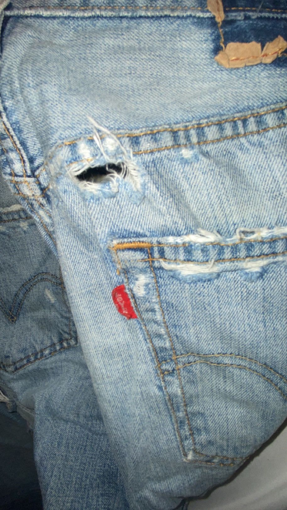 Levi's × Vintage Vintage 90s Levis 503 Faded Blue Jeans Size US 32 / EU 48 - 5 Thumbnail