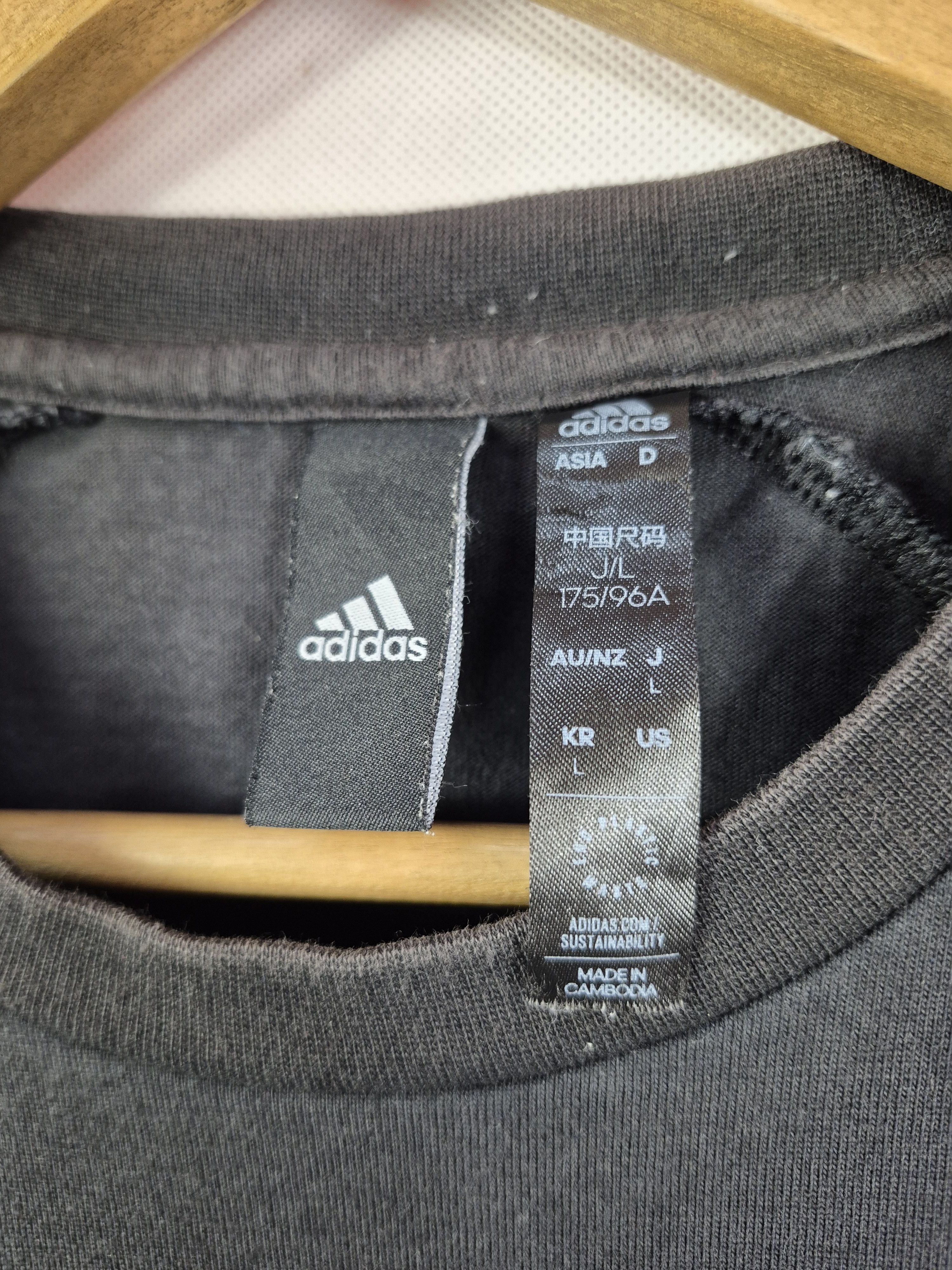 Adidas 🔥 Adidas Big Logo Sportswear Tee Size US L / EU 52-54 / 3 - 10 Thumbnail