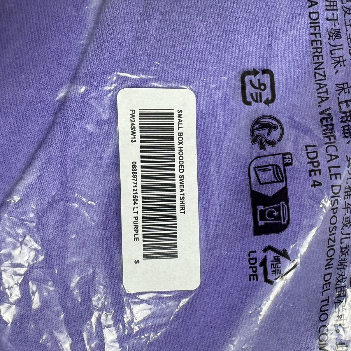 Hypebeast Supreme Small Box Hooded Sweatshirt Light Purple Deadstock Size US S / EU 44-46 / 1 - 5 Thumbnail