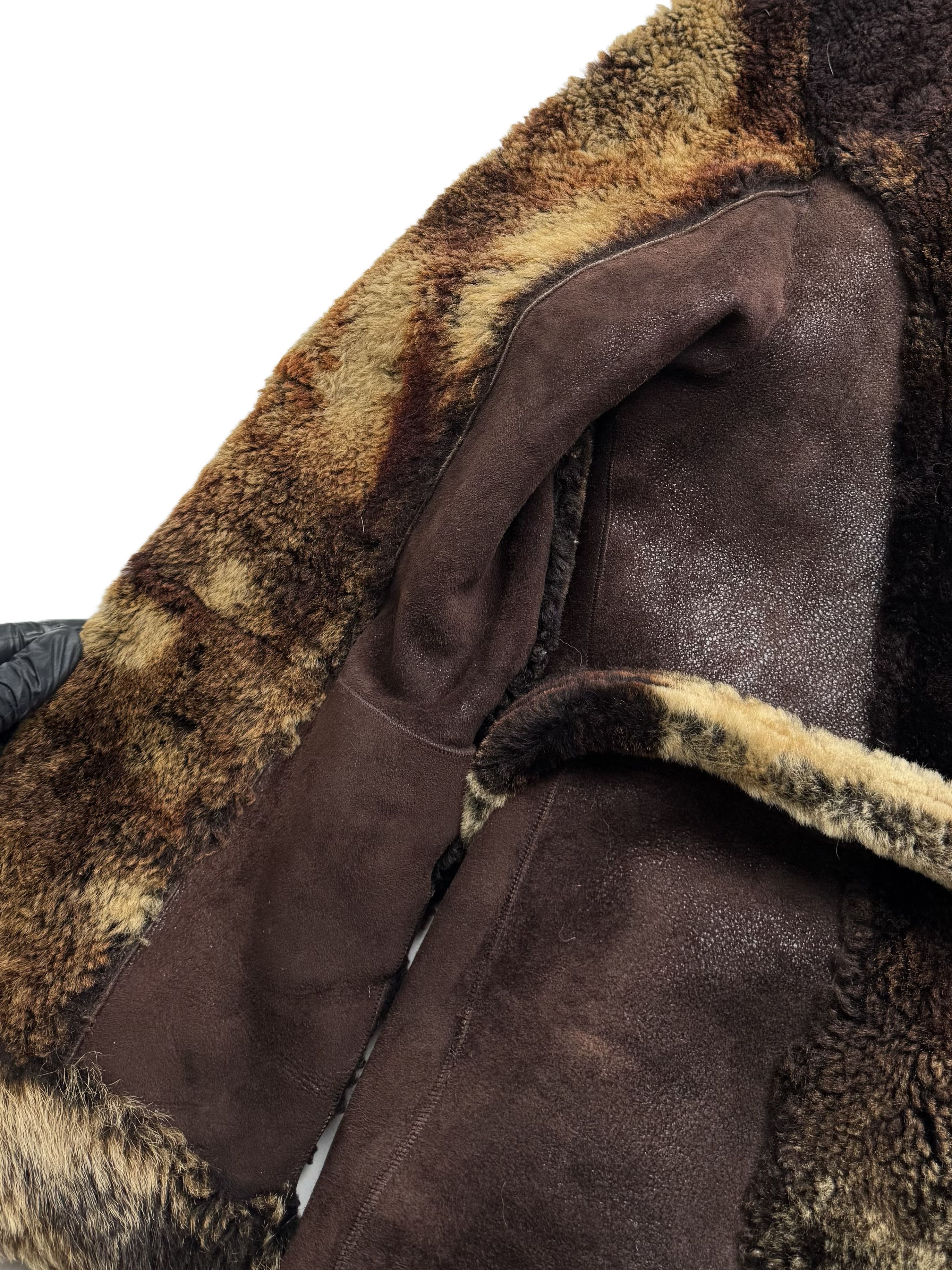 Vintage Vintage Real Sheepskin Hooded Coat Size L / US 10 / IT 46 - 21 Thumbnail