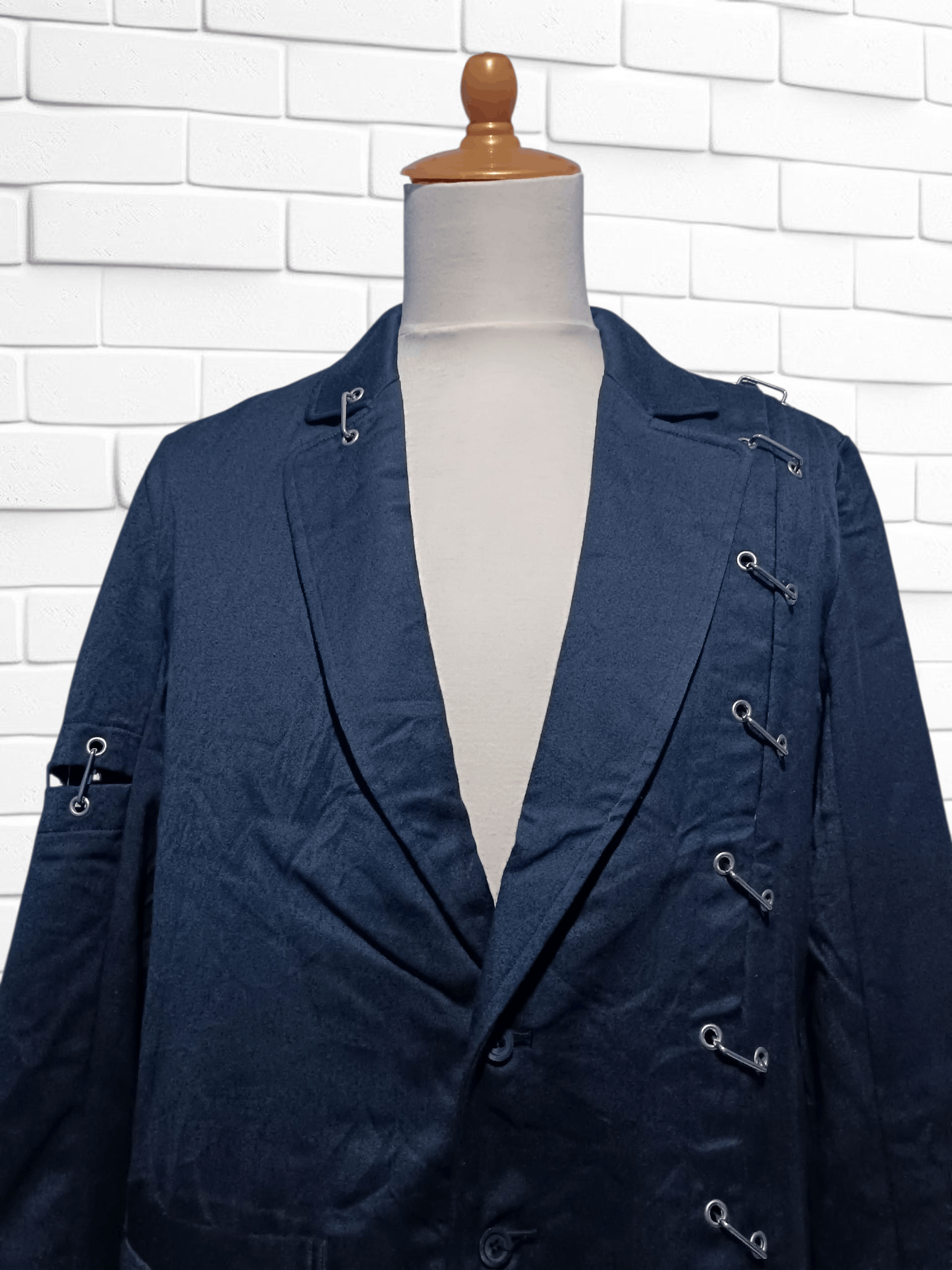Japanese Brand Black Blazer Mad Punk Suit Jacket Size US L / EU 52-54 / 3 - 3 Thumbnail