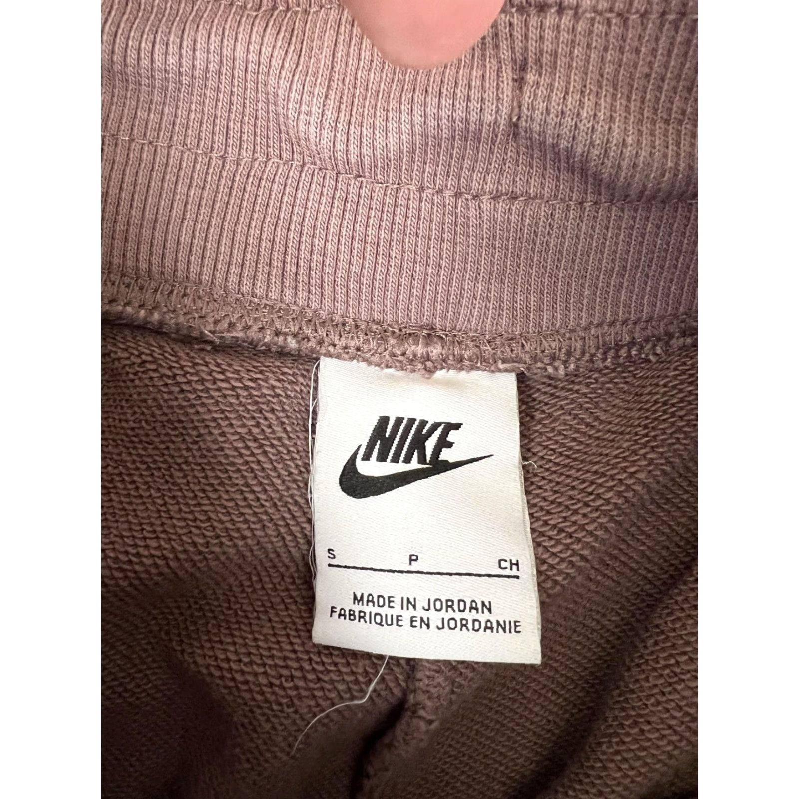 Nike Nike Sweatpants Women Small Brown Wide-Leg French Terry Just Do It Logo READ Size 28" / US 6 / IT 42 - 6 Thumbnail