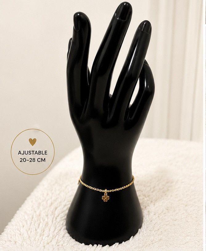 Other Elegant Gold Clover Anklet Bracelet Size ONE SIZE - 1 Thumbnail