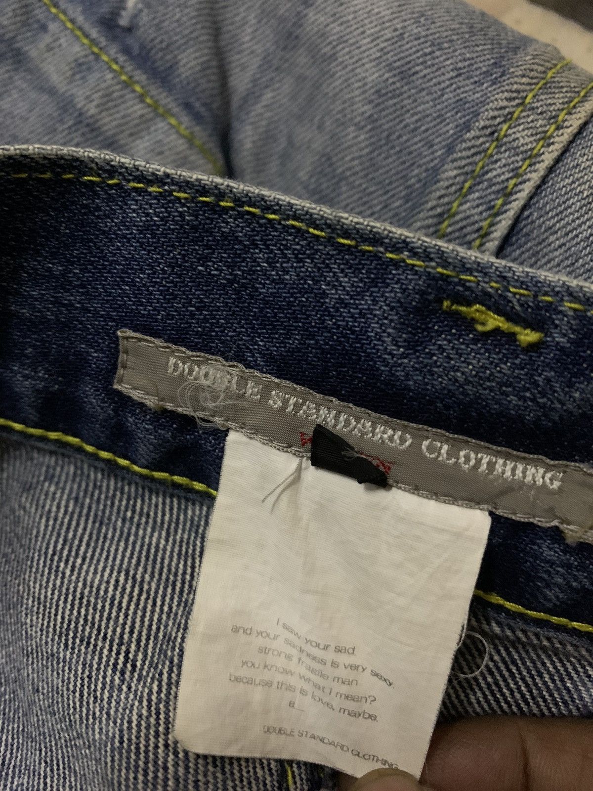 Japanese Brand 💥Avant Garde Double Standard Clothing Distressed Denim Size 30" / US 8 / IT 44 - 7 Thumbnail