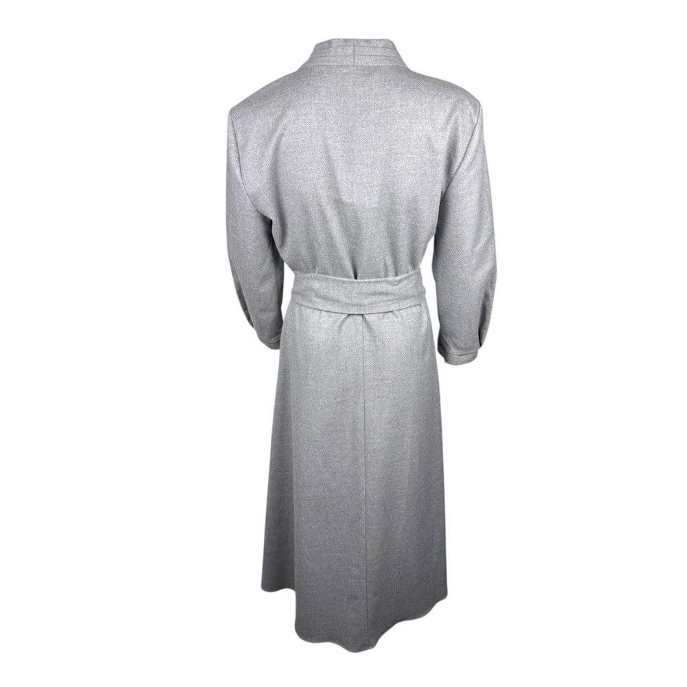 Zara NWT New Zara Long Sleeve V-Neck Belted Grey Dress Size S Size S / US 4 / IT 40 - 4 Thumbnail