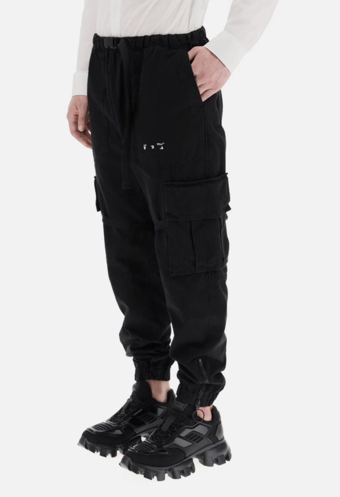 Off-White Off-White Buckled Cargo Pants with Straps – Size 34 Size US 34 / EU 50 - 3 Thumbnail