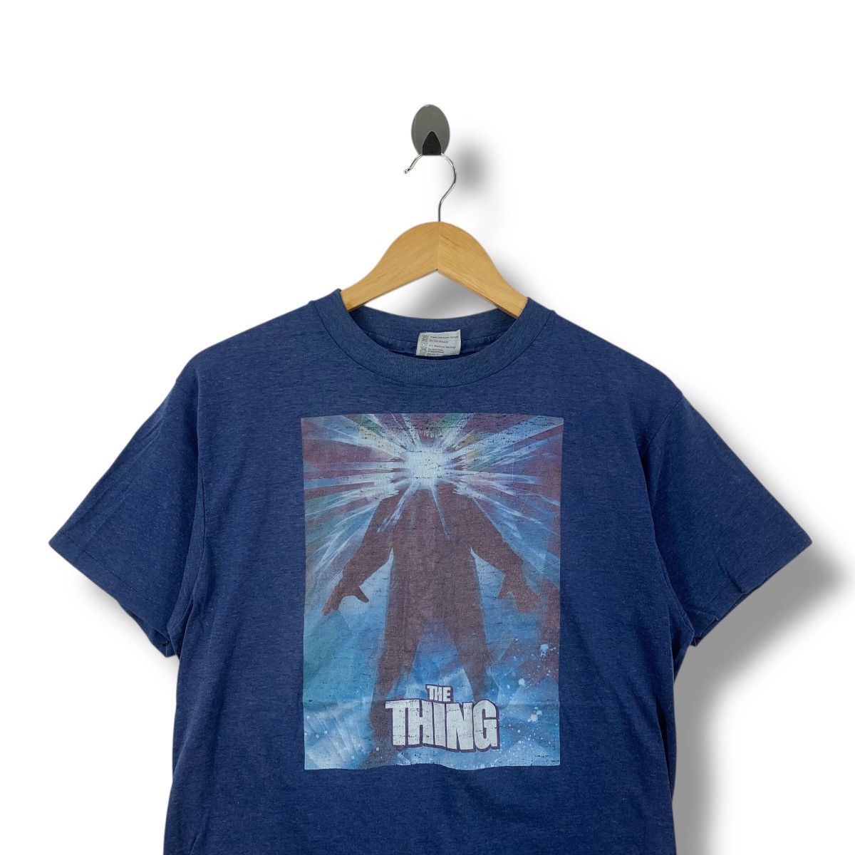 Sci-Fi Fantasy × Vintage Vintage 80's THE THING Sci-Fi Horror Movie Promo Tee Shirt Size US L / EU 52-54 / 3 - 2 Thumbnail