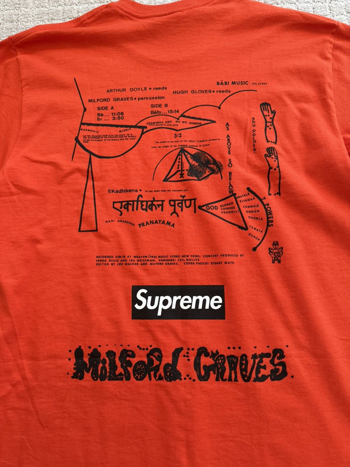Supreme Supreme Milford Graves Tee Size US L / EU 52-54 / 3 - 4 Thumbnail