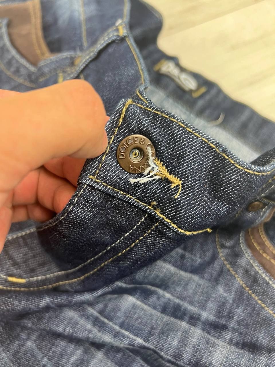 Dolce & Gabbana Vintage Dolce Gabbana Big Logo Denim Jeans Baggy DG Y2K 90s Size US 38 / EU 54 - 9 Thumbnail